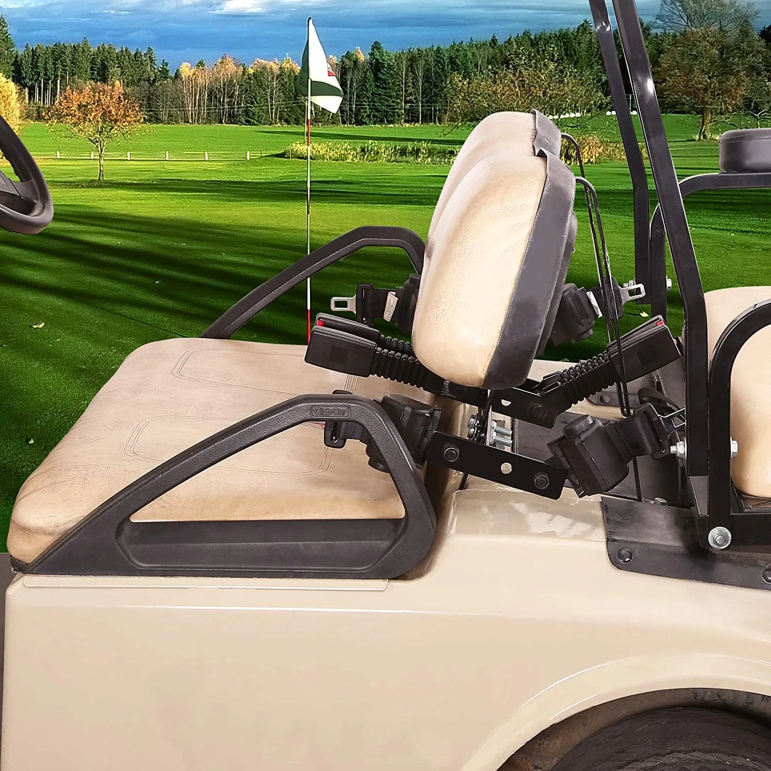 10L0L Y08-B Golf Cart Seat Belt Kit for 4-Passenger Carts image 3
