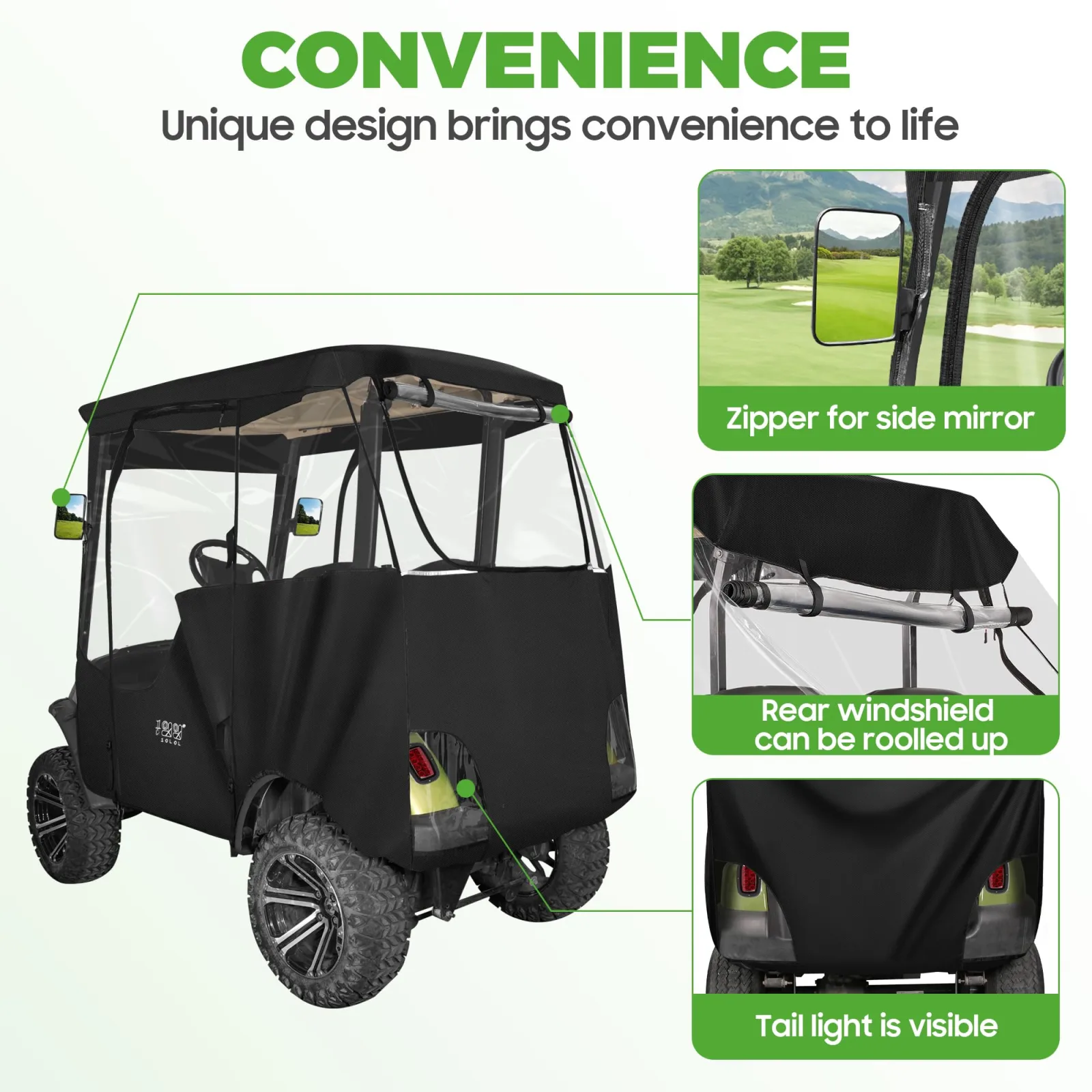 10L0L Golf Cart Enclosure for Yamaha 2-Passenger Models image 4