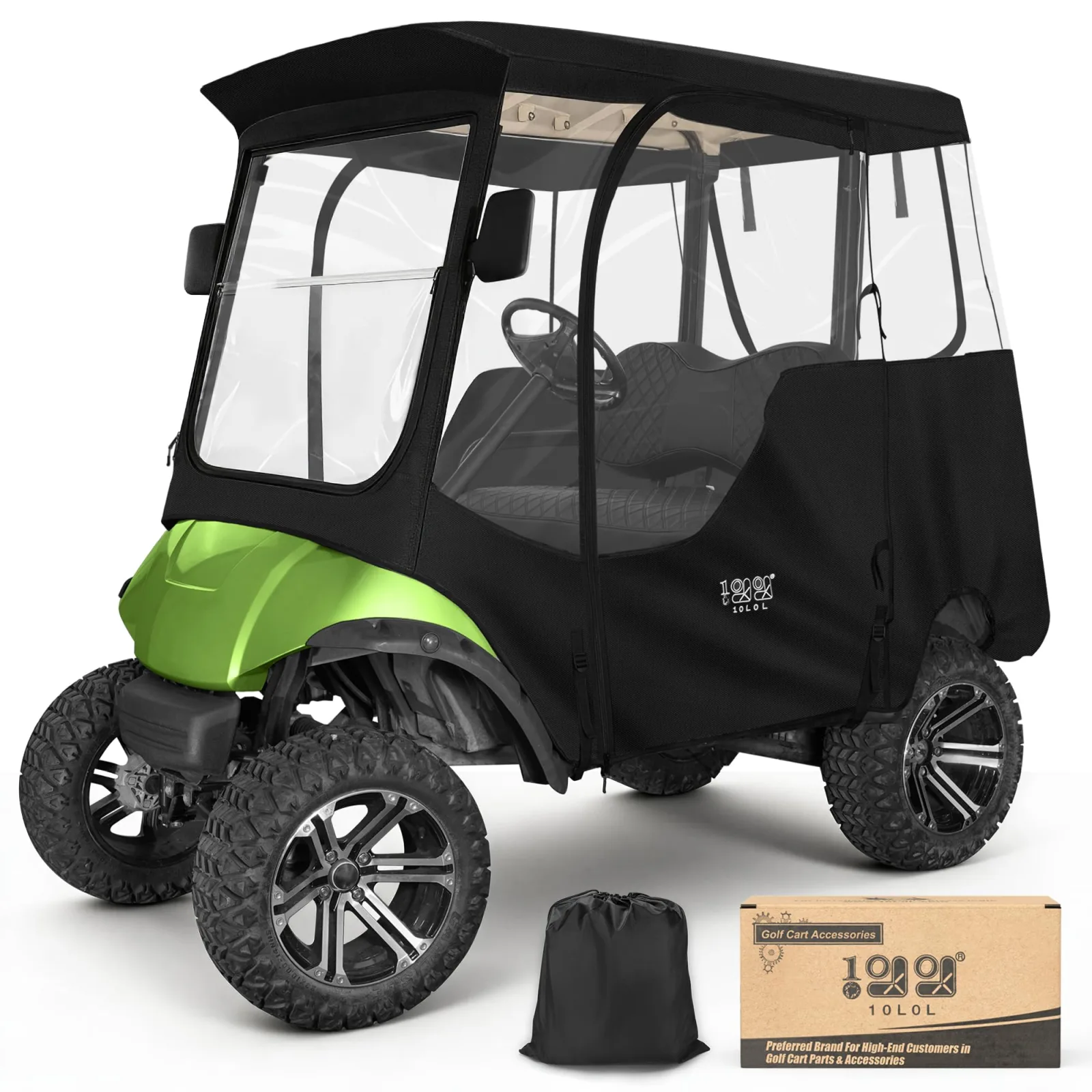 10L0L Golf Cart Enclosure for Yamaha 2-Passenger Models