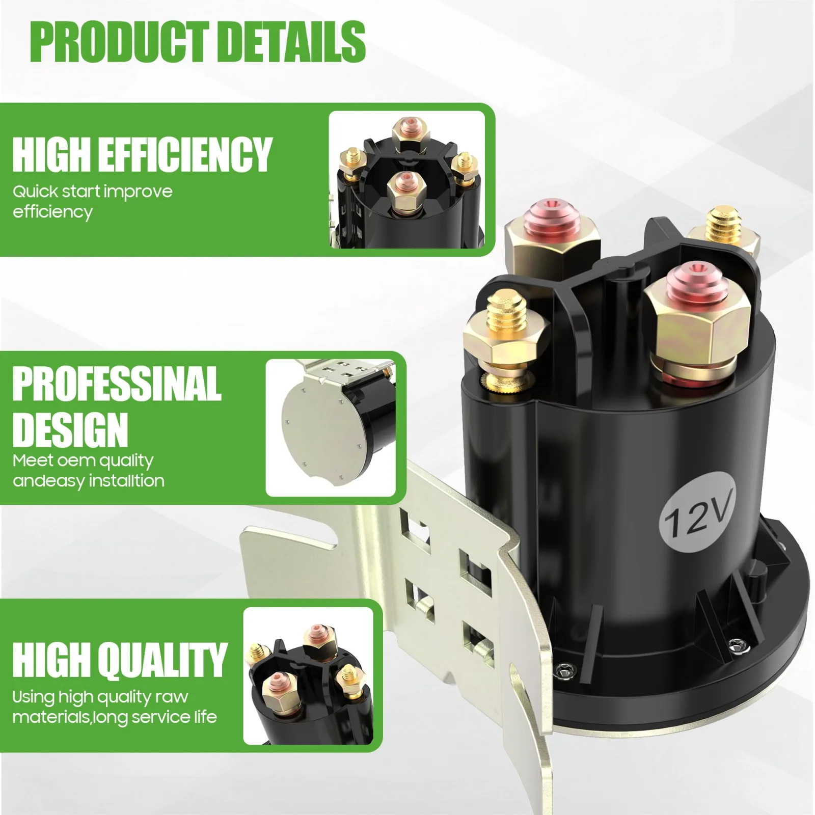 10L0L 12V Solenoid for Yamaha G22-G29 Gas Golf Carts image 4
