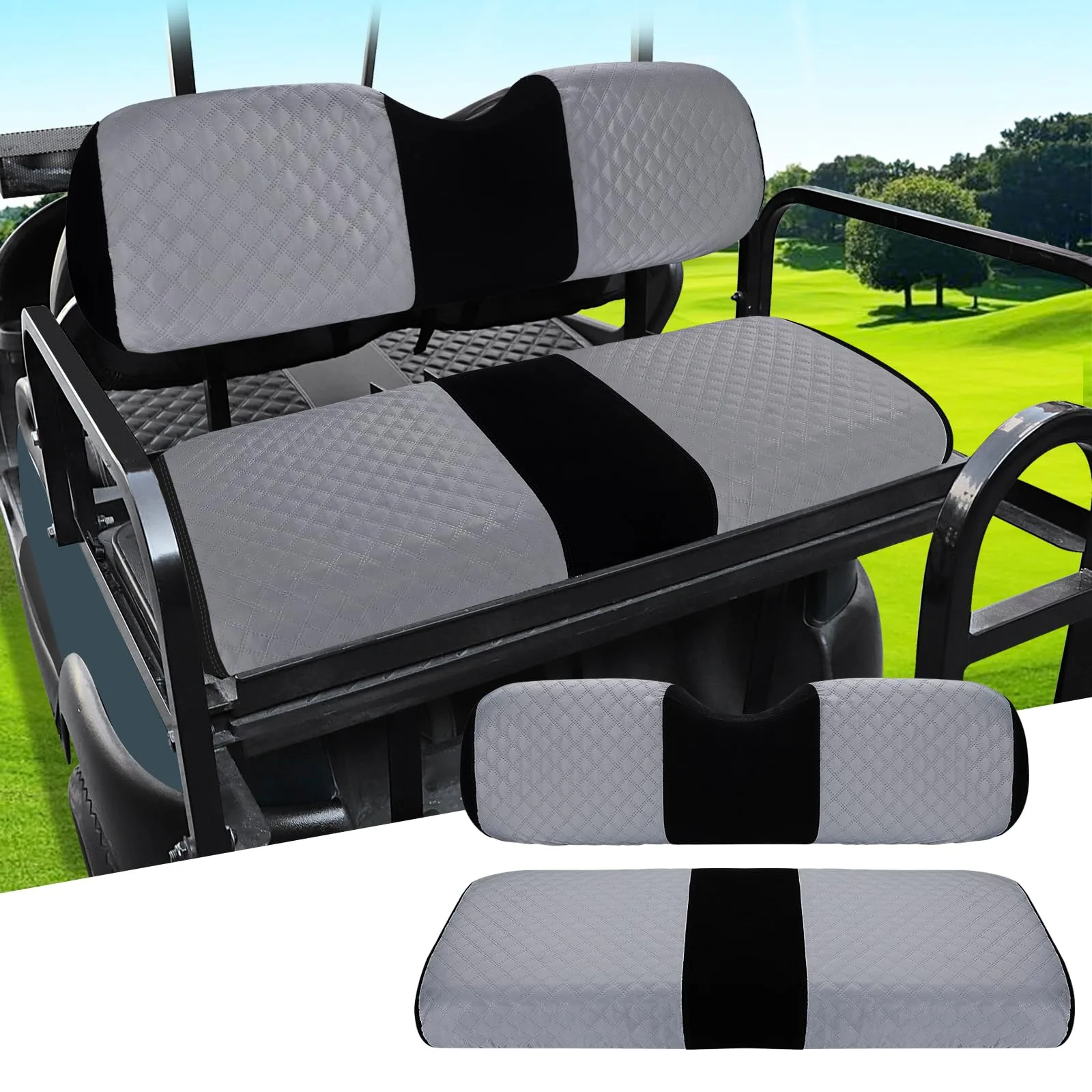 Roykaw ROY0631 Universal Golf Cart Rear Seat Cover
