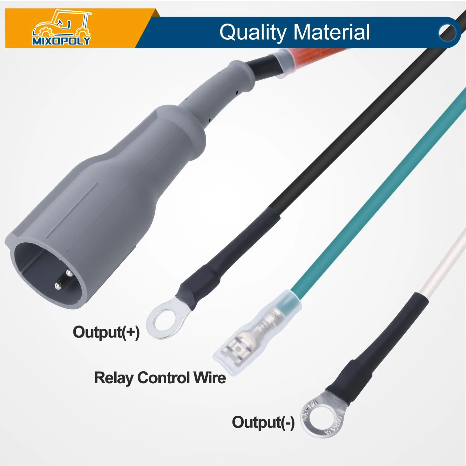 Mixopoly 48V Charger Plug Cord for Club Car DS & Precedent image 3