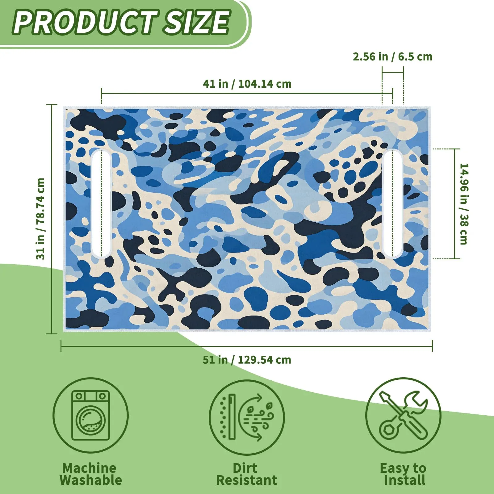 Tiveruda Golf Cart Seat Cover for Double Seats, 51 x 31 in image 2