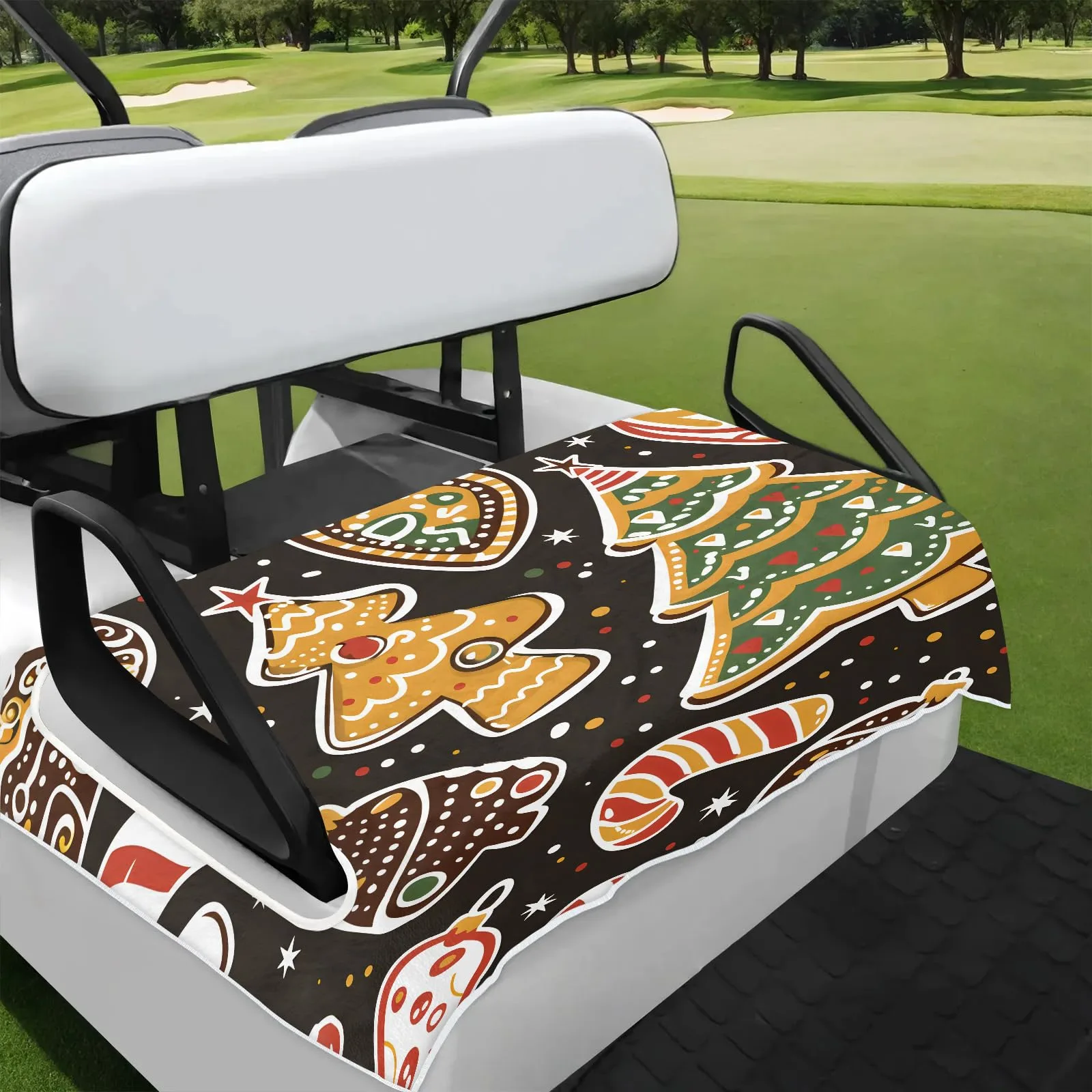 Tiveruda Golf Cart Seat Cover for Double Seats, 51 x 31 in