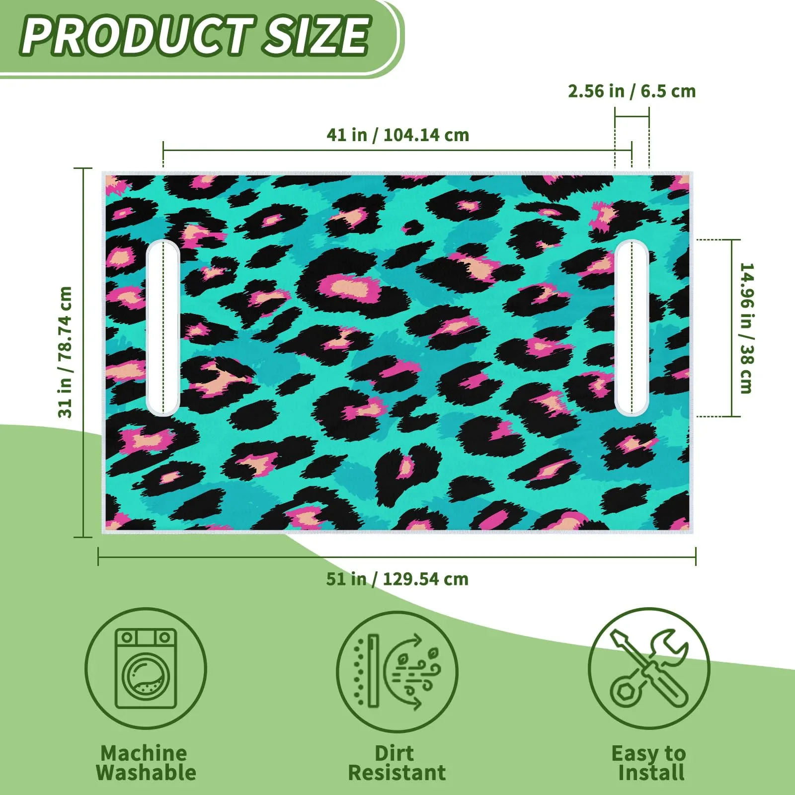 Tiveruda Golf Cart Seat Cover for Double Seats 51 x 31 in. image 2