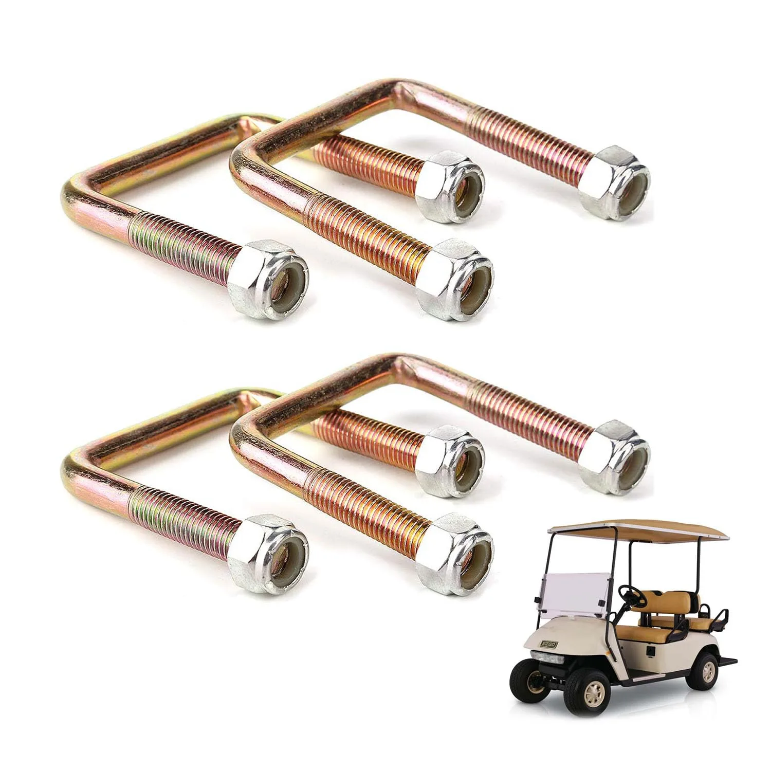 LY 5KYSON Rear Leaf Spring U-Bolt Kit for E-Z-GO TXT