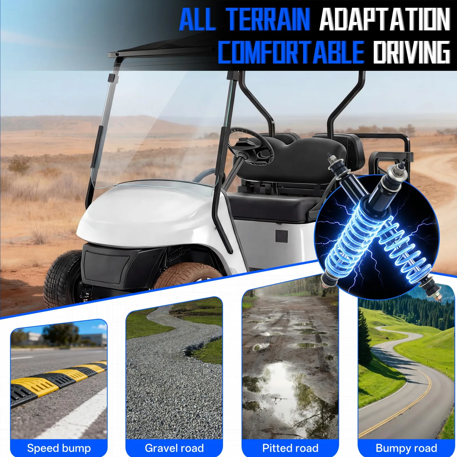 Mixopoly Shock Absorber Set for E-Z-GO TXT and Medalist image 4