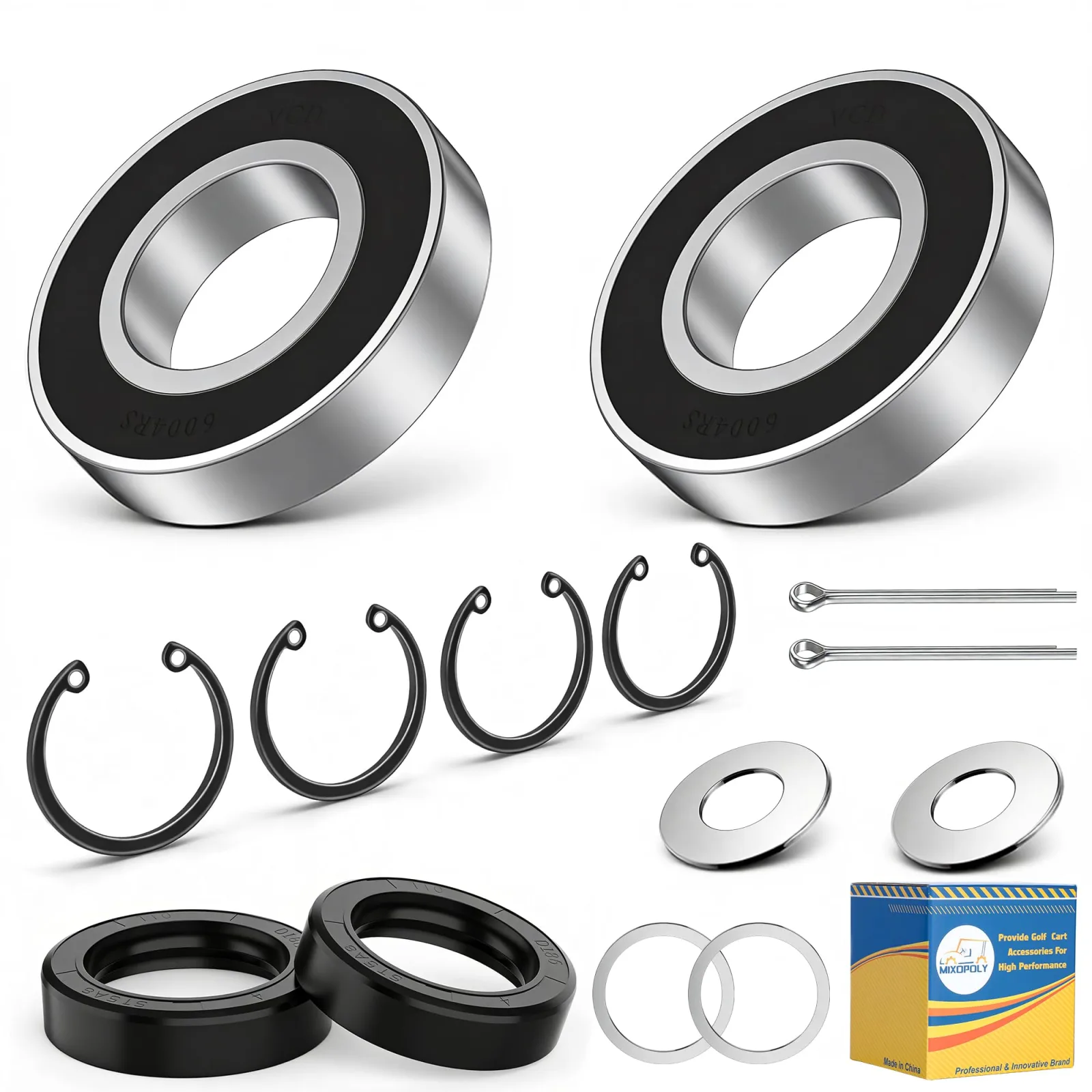 Mixopoly E-Z-GO Rear Axle Bearing and Seal Kit