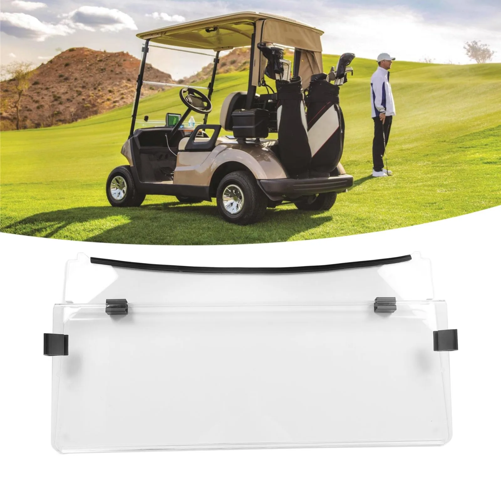 KIMISS Folding Windshield for Yamaha G29 Drive 2 image 3