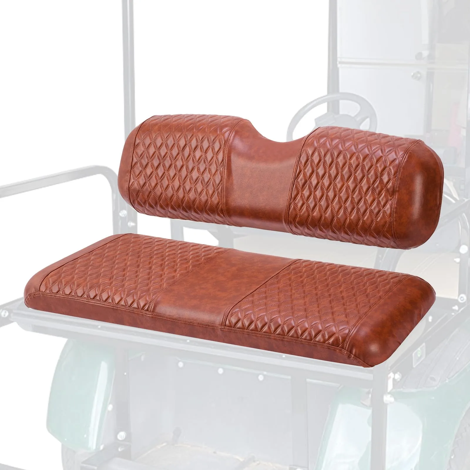 VPAHub Golf Cart Rear Seat Covers R-UBSC Brown