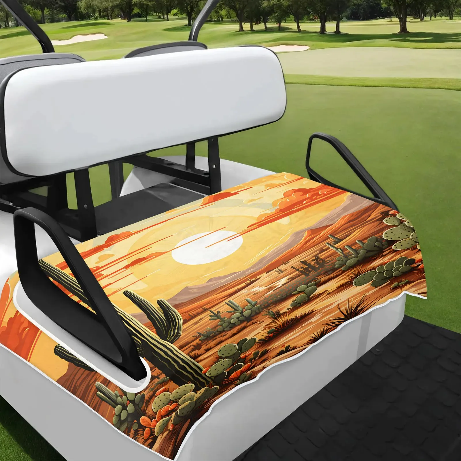Tiveruda Golf Cart Seat Cover for Double Seats 51 x 31 in