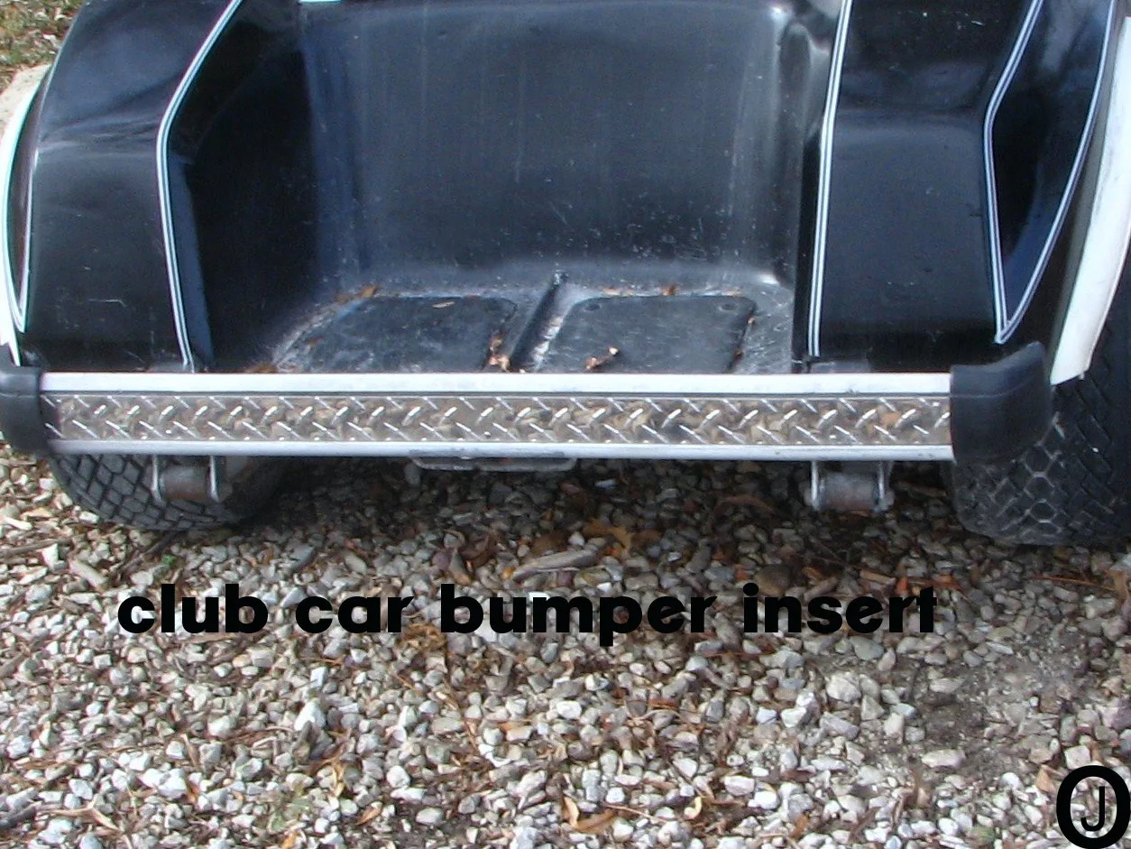 Club Car DS Diamond Plate Rear Bumper Insert image 2
