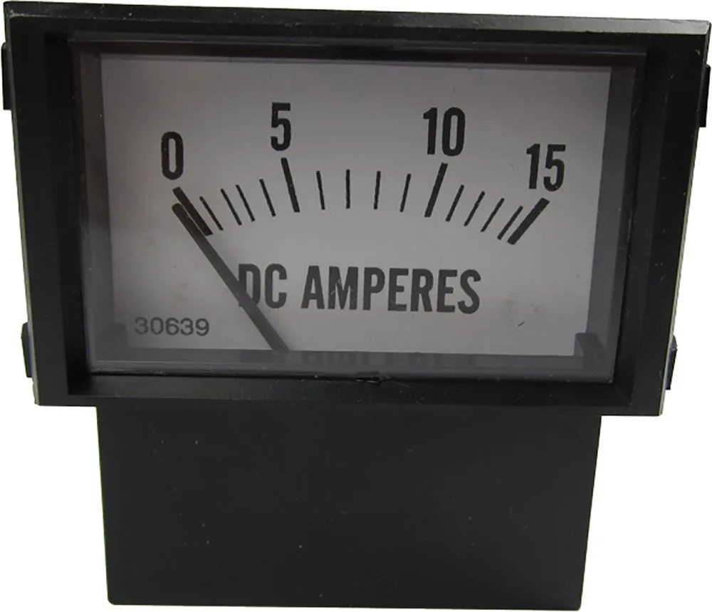 Club Car 48V Ammeter, 0-15 Amp for Power Drive Chargers image 2
