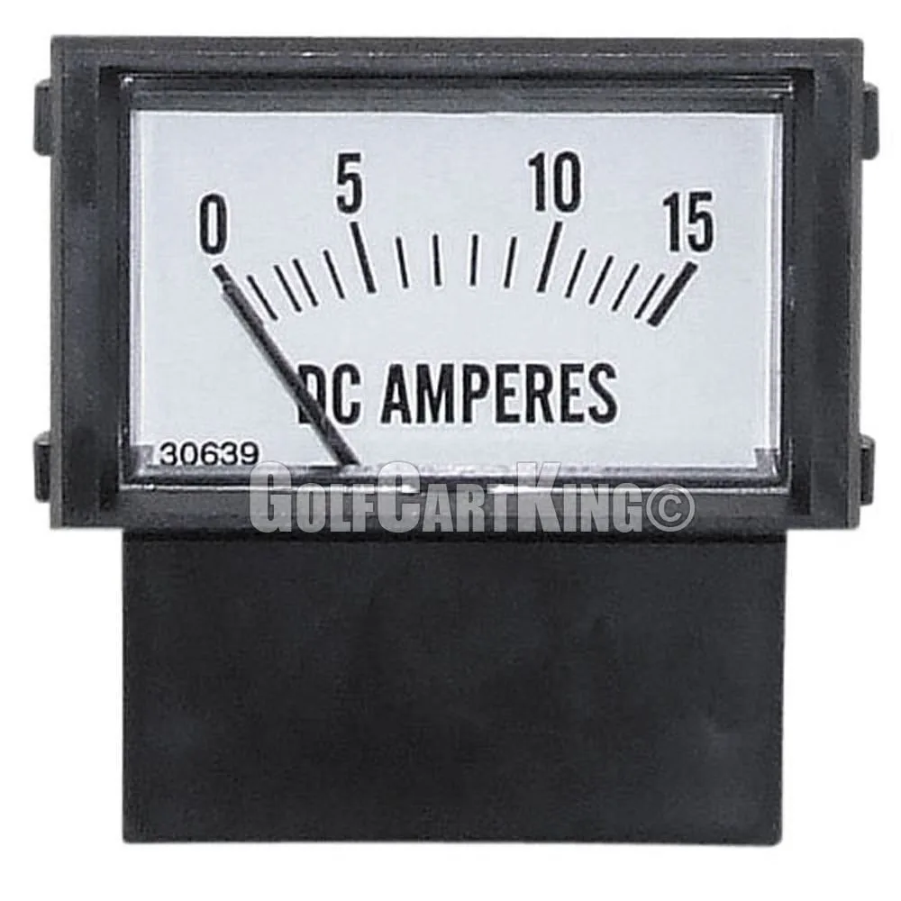 Club Car 48V Ammeter, 0-15 Amp for Power Drive Chargers