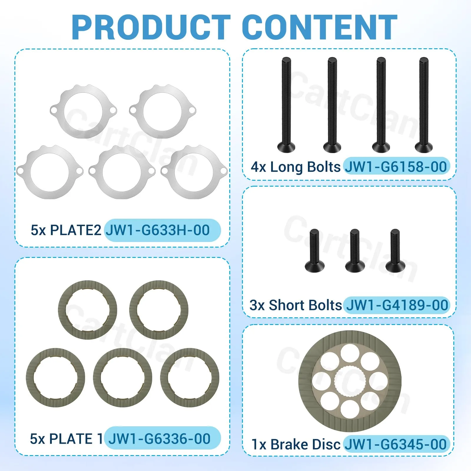 CartClan CT-0130 Brake Kit for Yamaha G29 Drive 2007-2014 image 4