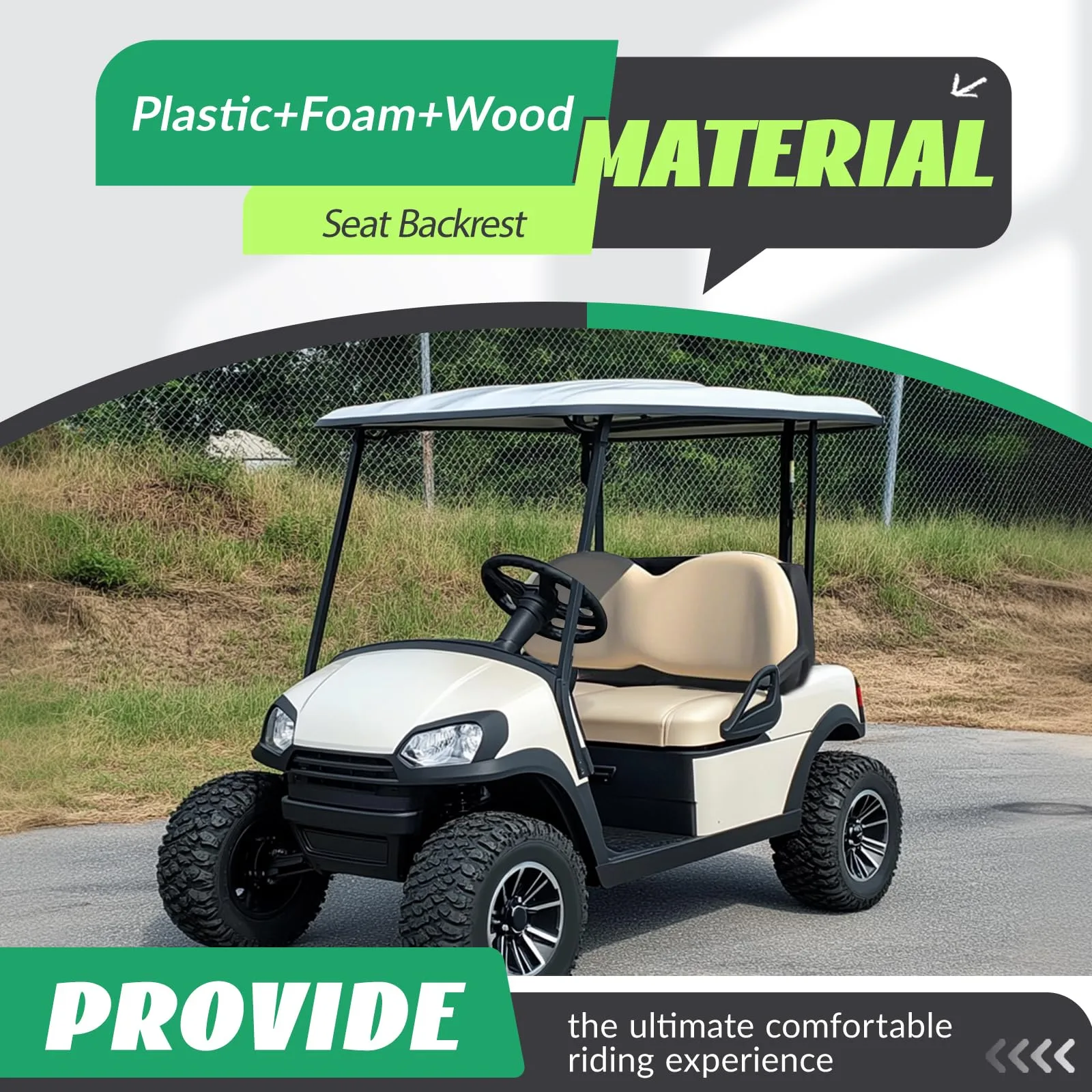 WUTIST GO-4926 Seat Backrest for Club Car Precedent image 2