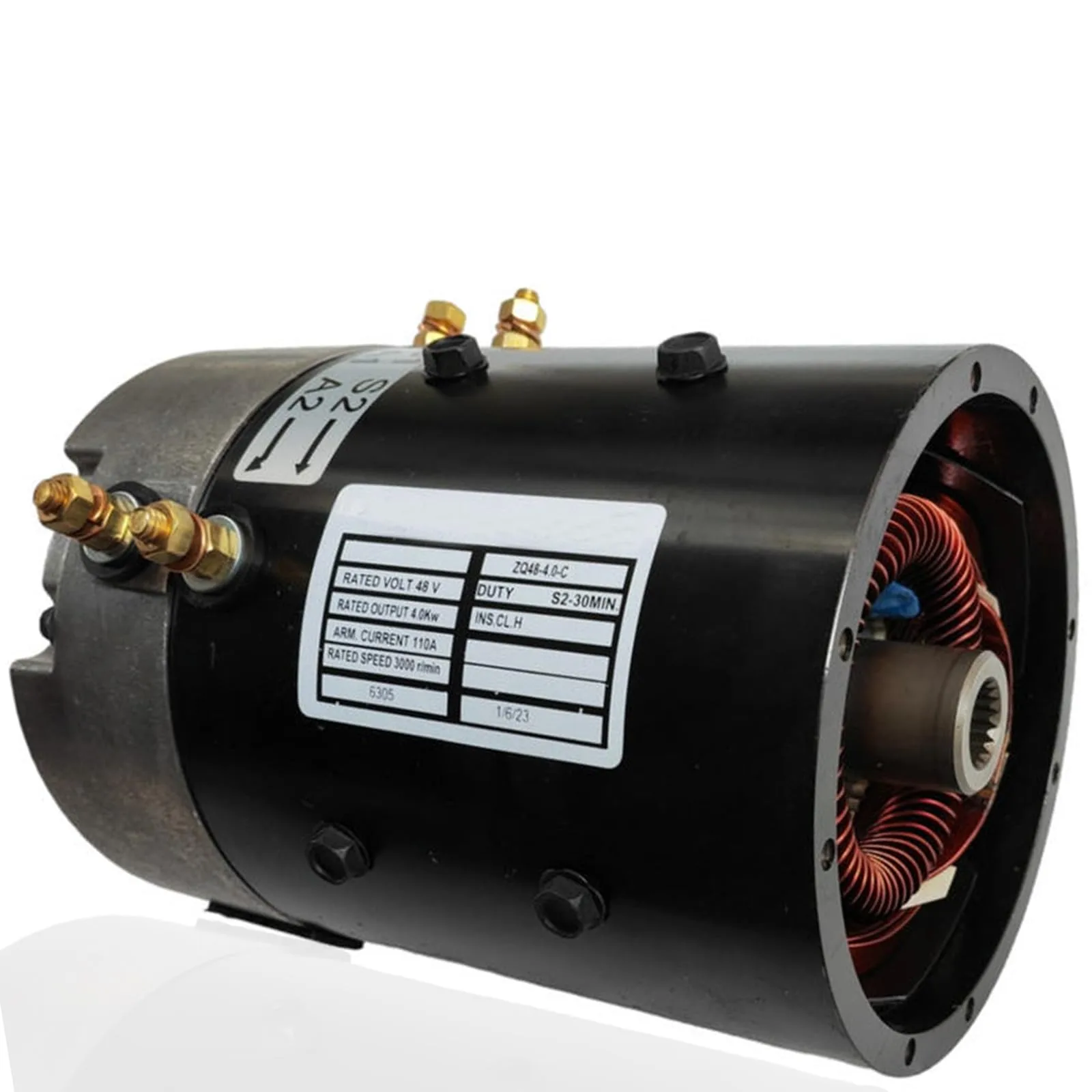 LSBESTN ZQS48-4.0-C 48V 4.0kW DC Golf Cart Drive Motor image 2