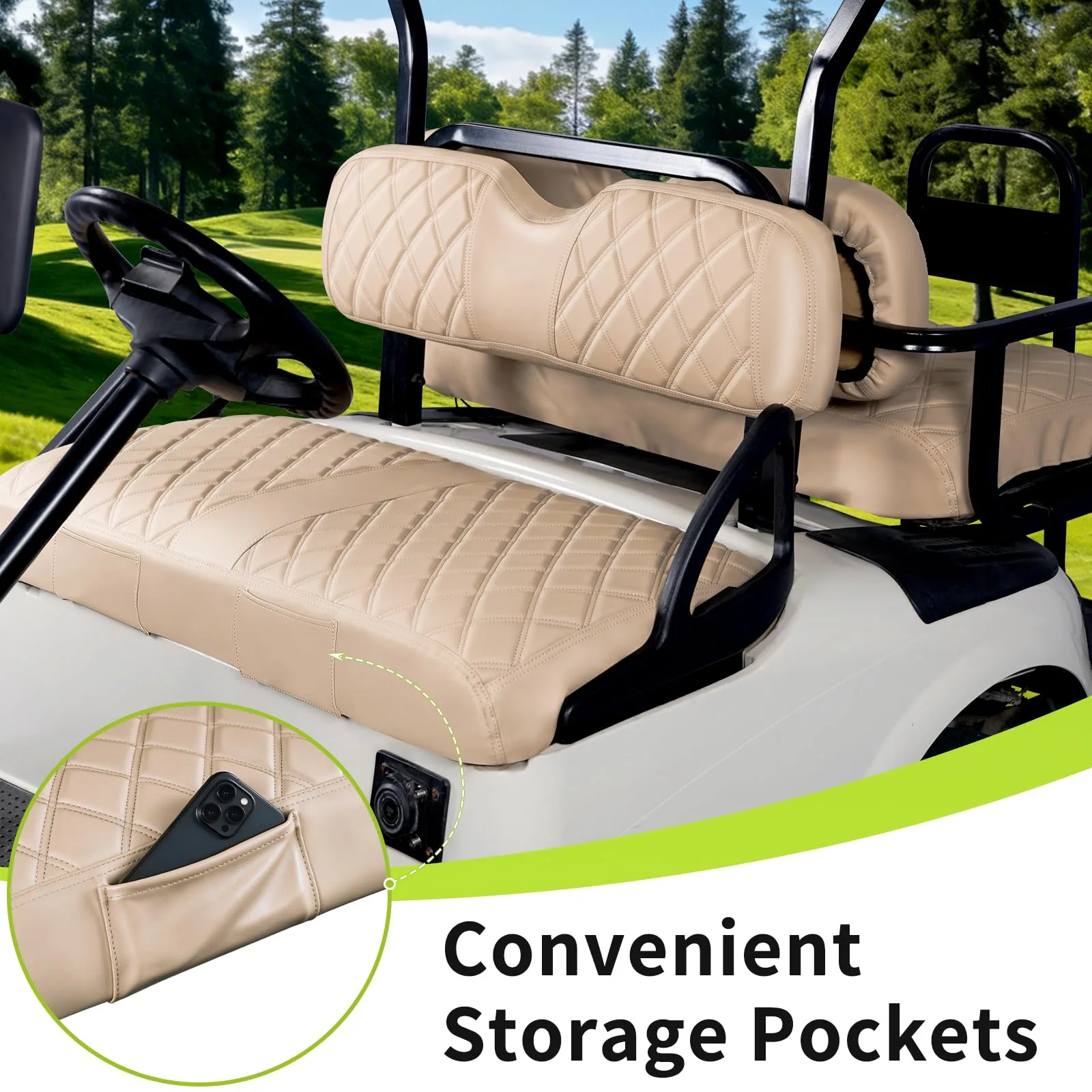 WEIMELL Seat Covers for E-Z-G-O RXV 4-Passenger image 4