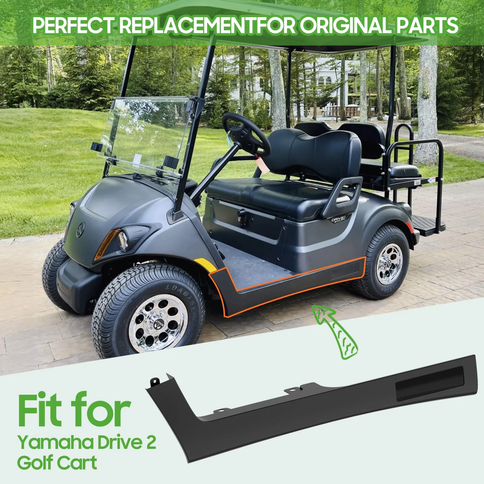 10L0L Rocker Kick Panel Set for Yamaha Drive 2 image 3