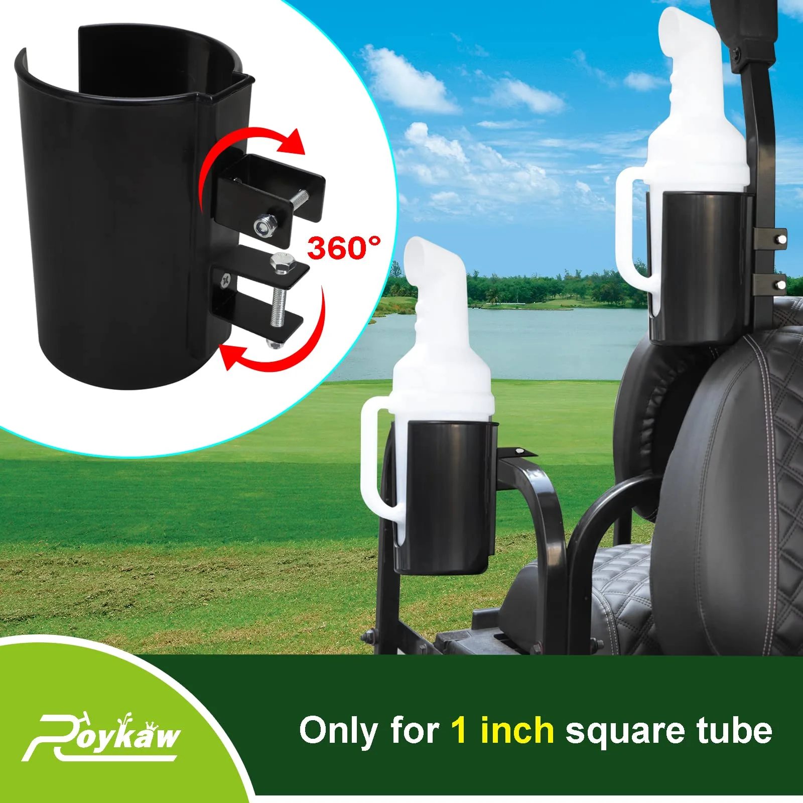 Roykaw G-0330F Golf Cart Sand Bottle Holder Set image 2