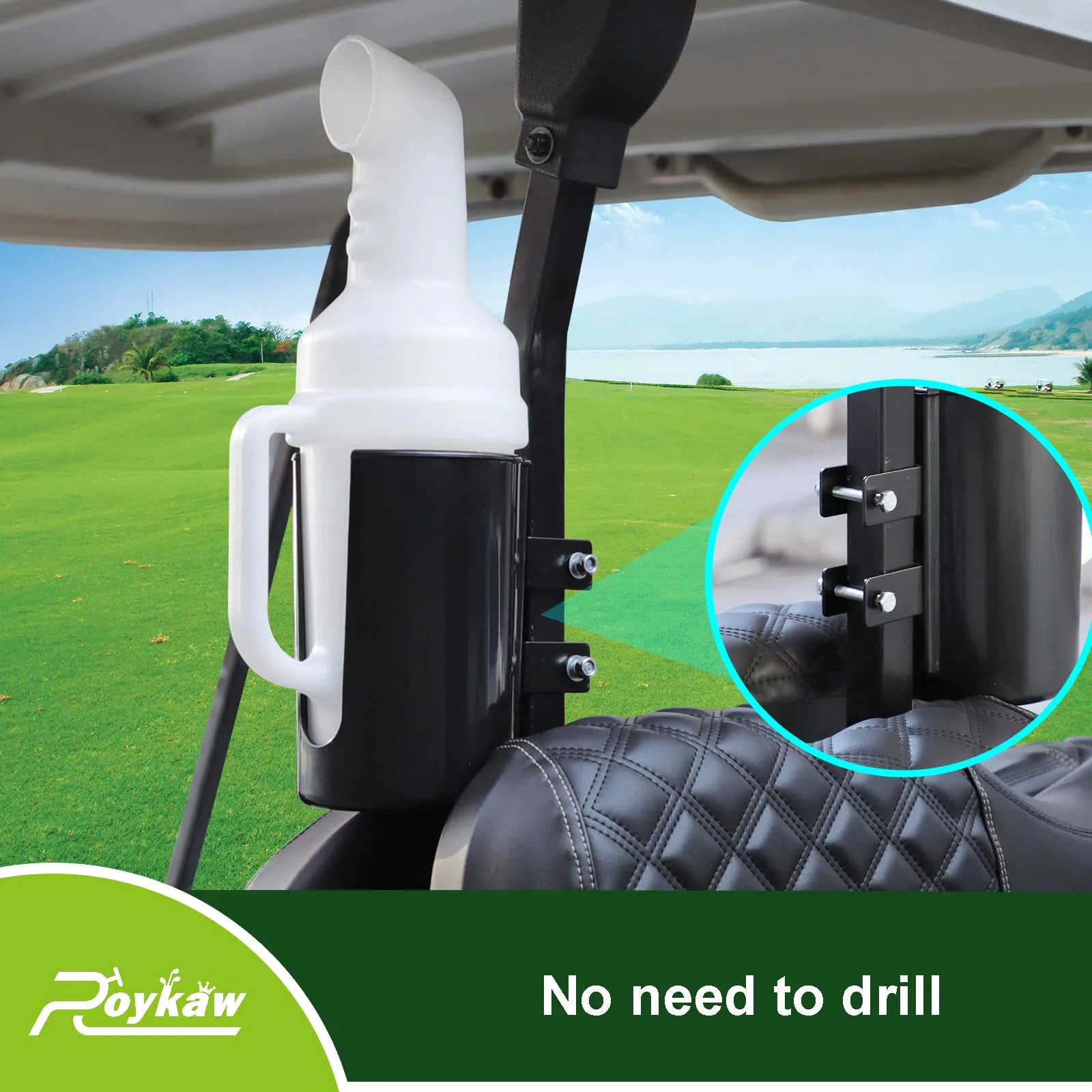 Roykaw G-0330F Golf Cart Sand Bottle Holder Set image 3