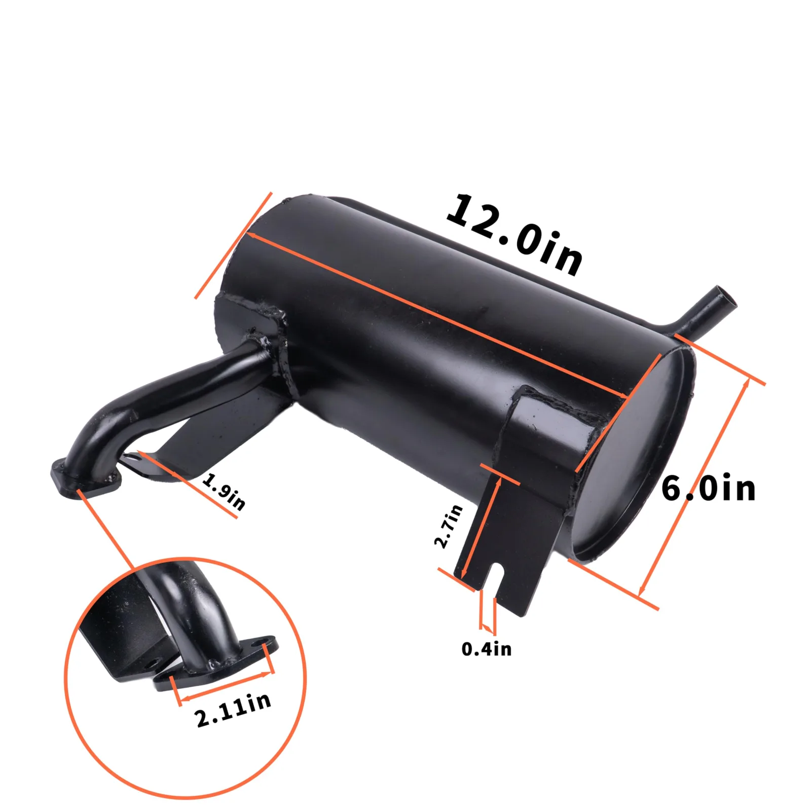 Holdia Muffler MUF-0006 74829-G01 for E-Z-GO Golf Carts image 2