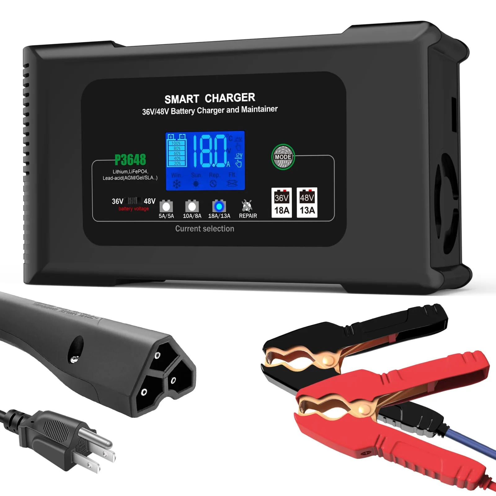 YHCHKJ P3648 36V/48V Golf Cart Battery Charger