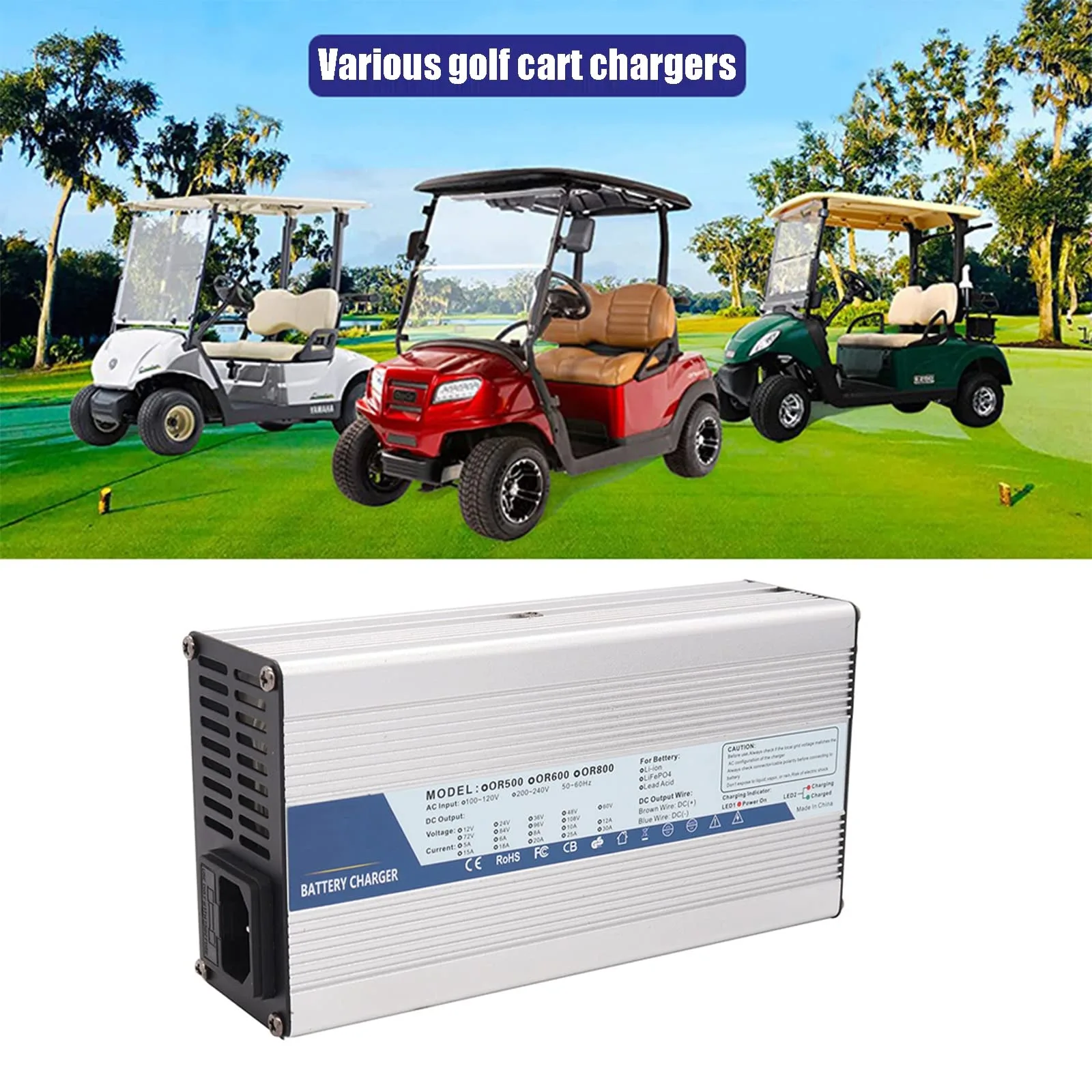 JMYSD 36V Golf Cart Battery Charger for E-Z-GO image 2