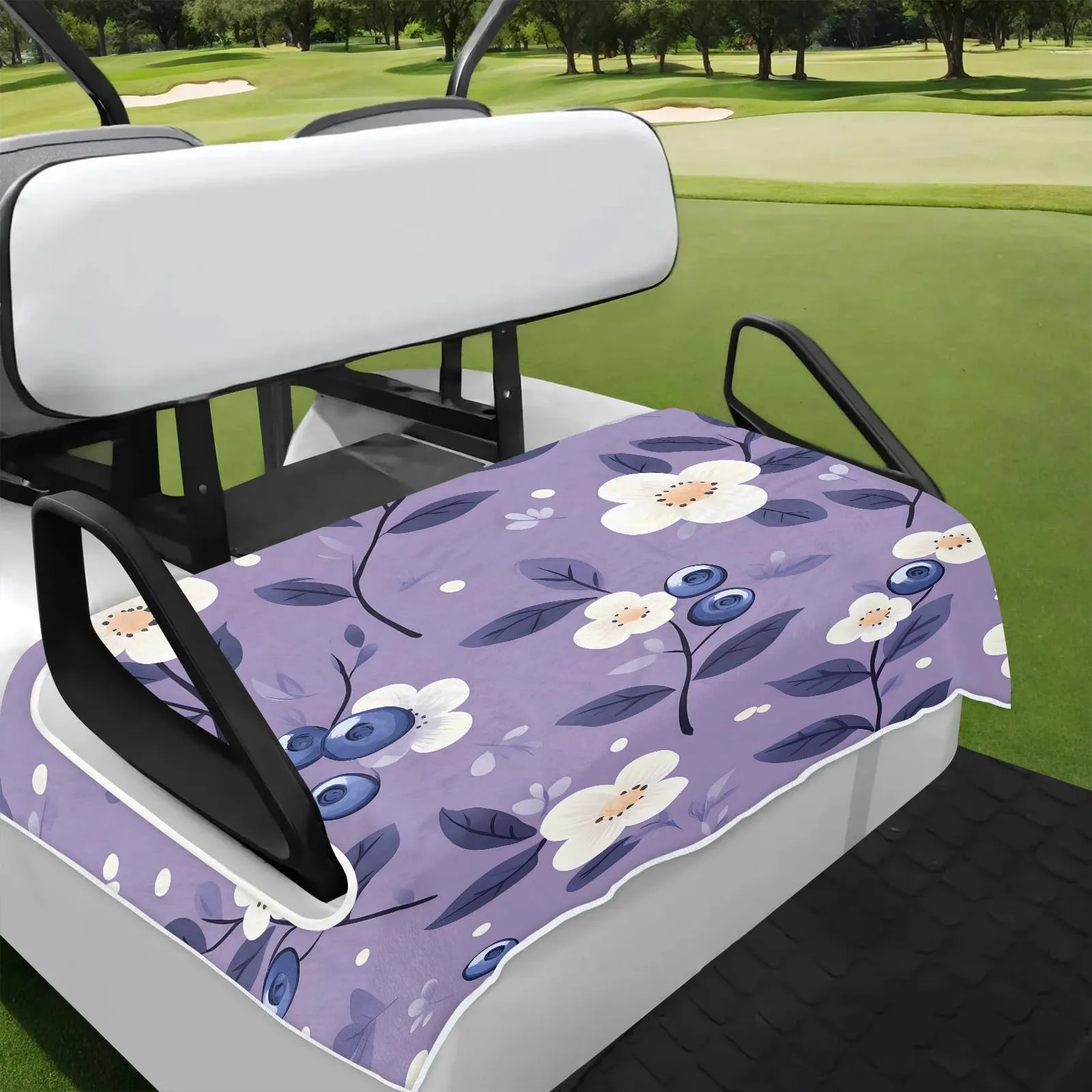 Tiveruda Golf Cart Seat Cover for Double Seats, 51 x 31 in