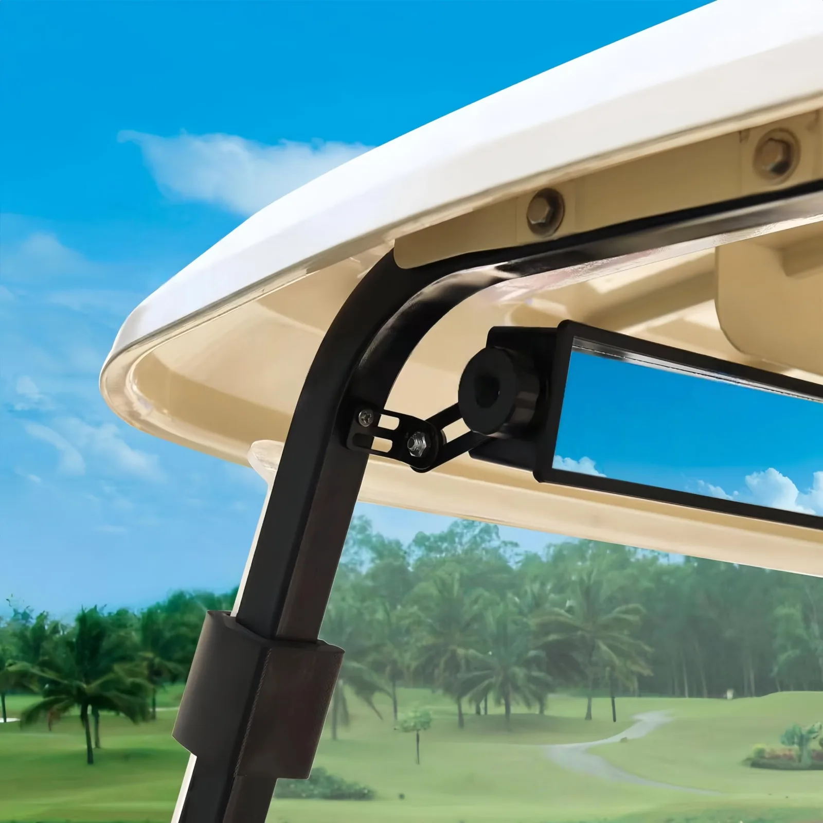 GENOUR 4-Panel Golf Cart Rear View Mirror image 4