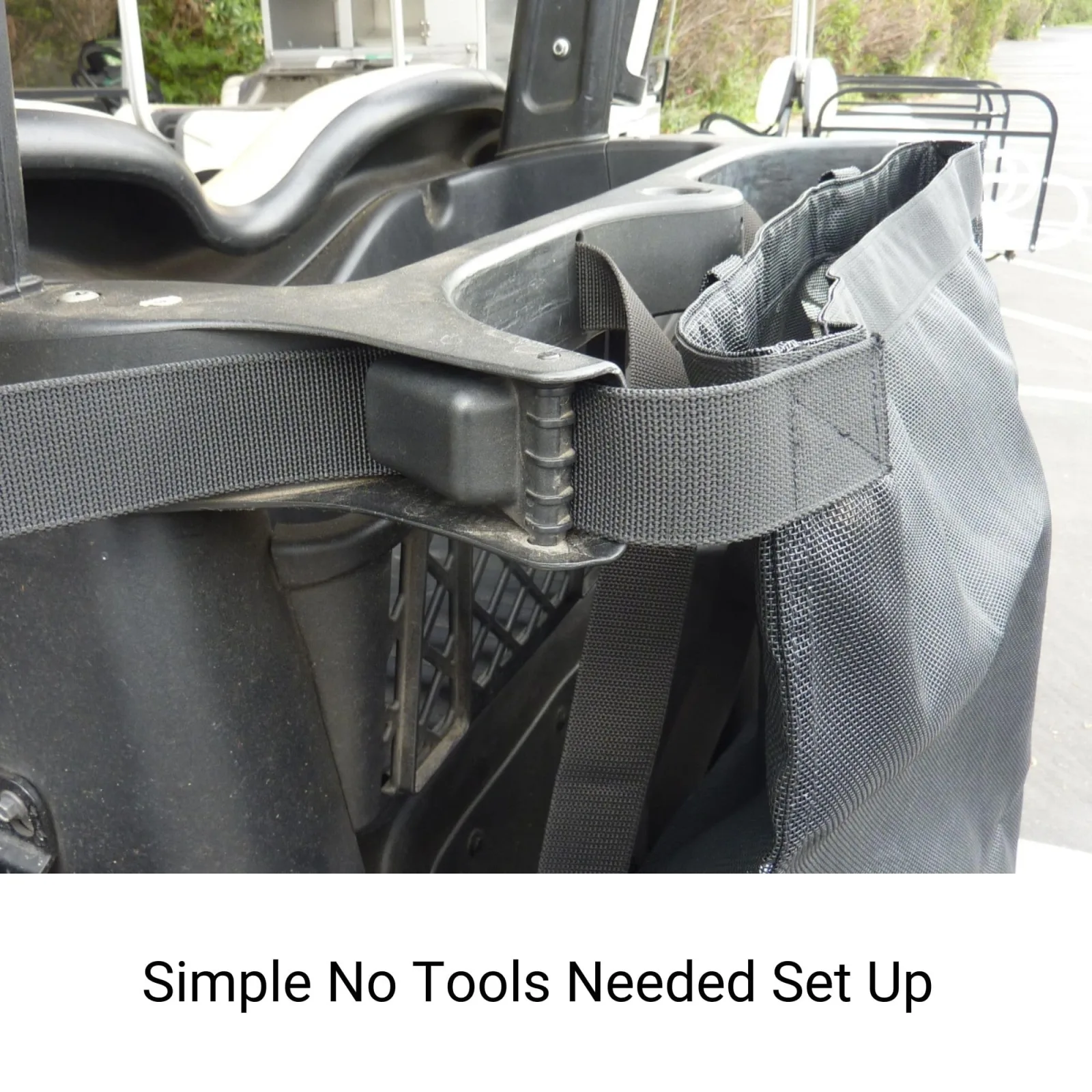 Formosa Covers Rear Cargo Mesh Bag for Golf Carts — 21 x 8 x 31 in image 3
