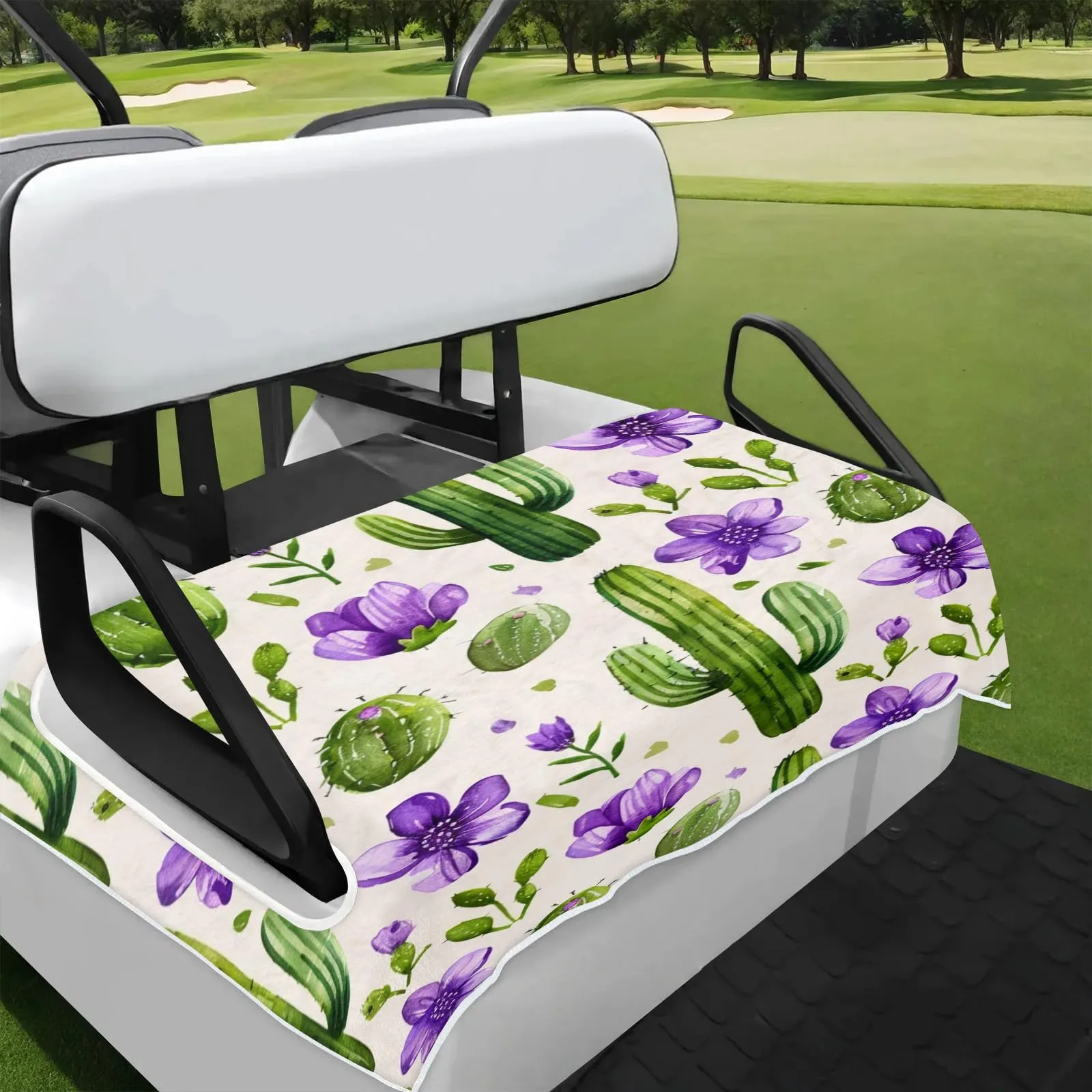 Tiveruda Golf Cart Seat Cover for Double Seats, 51 x 31 in