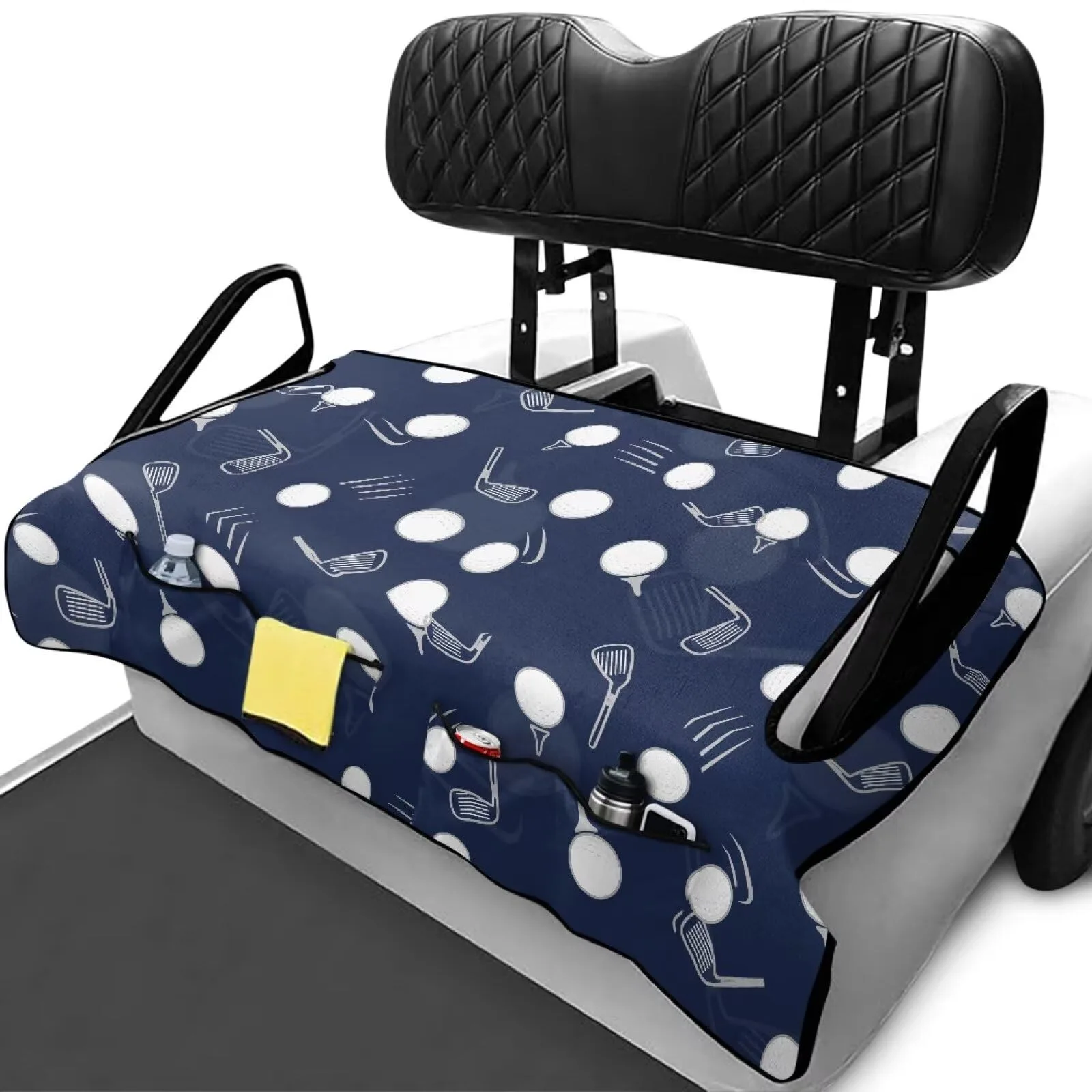 Rarucativ Golf Ball Blue Golf Cart Seat Cover image 2
