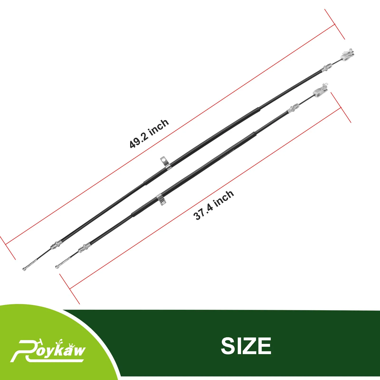 Roykaw Club Car Precedent Tempo Brake Cable Set image 4