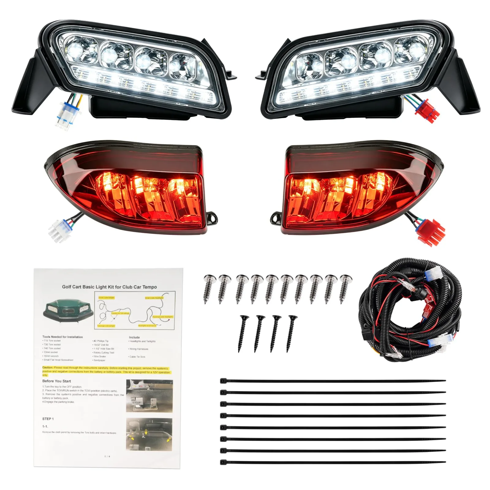 Panglong LED Light Kit for Club Car Tempo – FDG-235