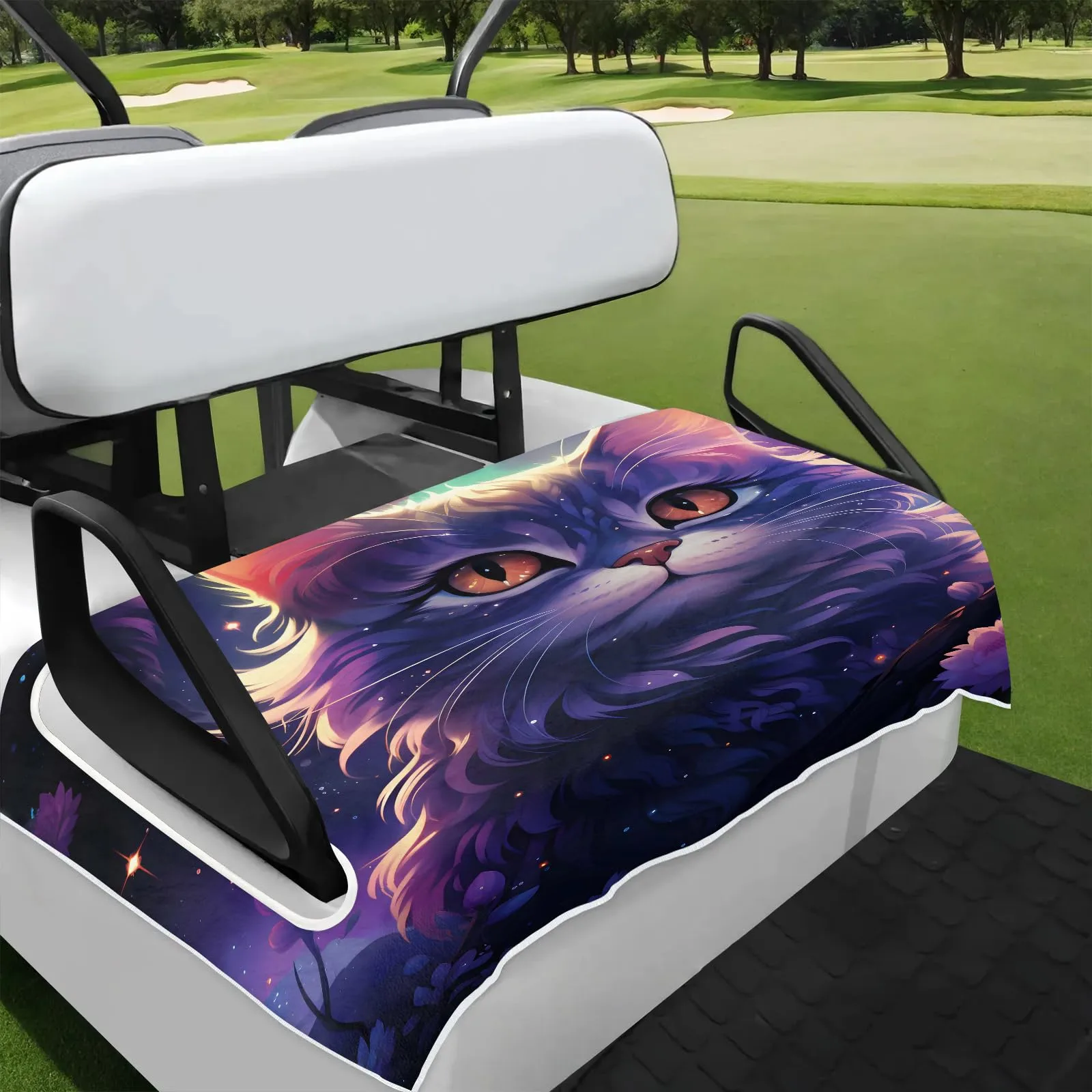 Tiveruda Golf Cart Seat Cover for Double Seats, 51 x 31 in