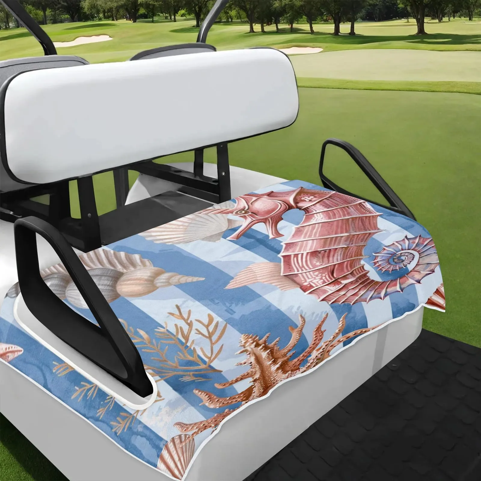 Tiveruda Golf Cart Seat Cover for Double Seats, 51 x 31 in
