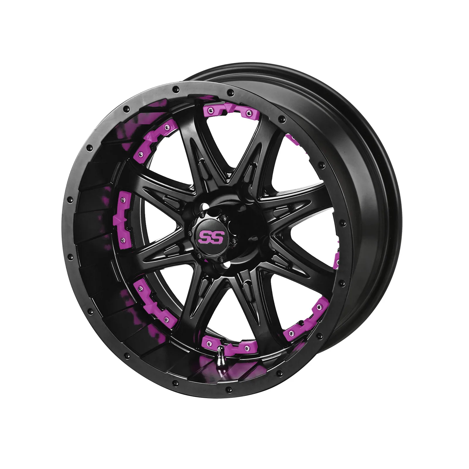 RM Cart Revenge 12-Inch Matte Black Golf Cart Wheel