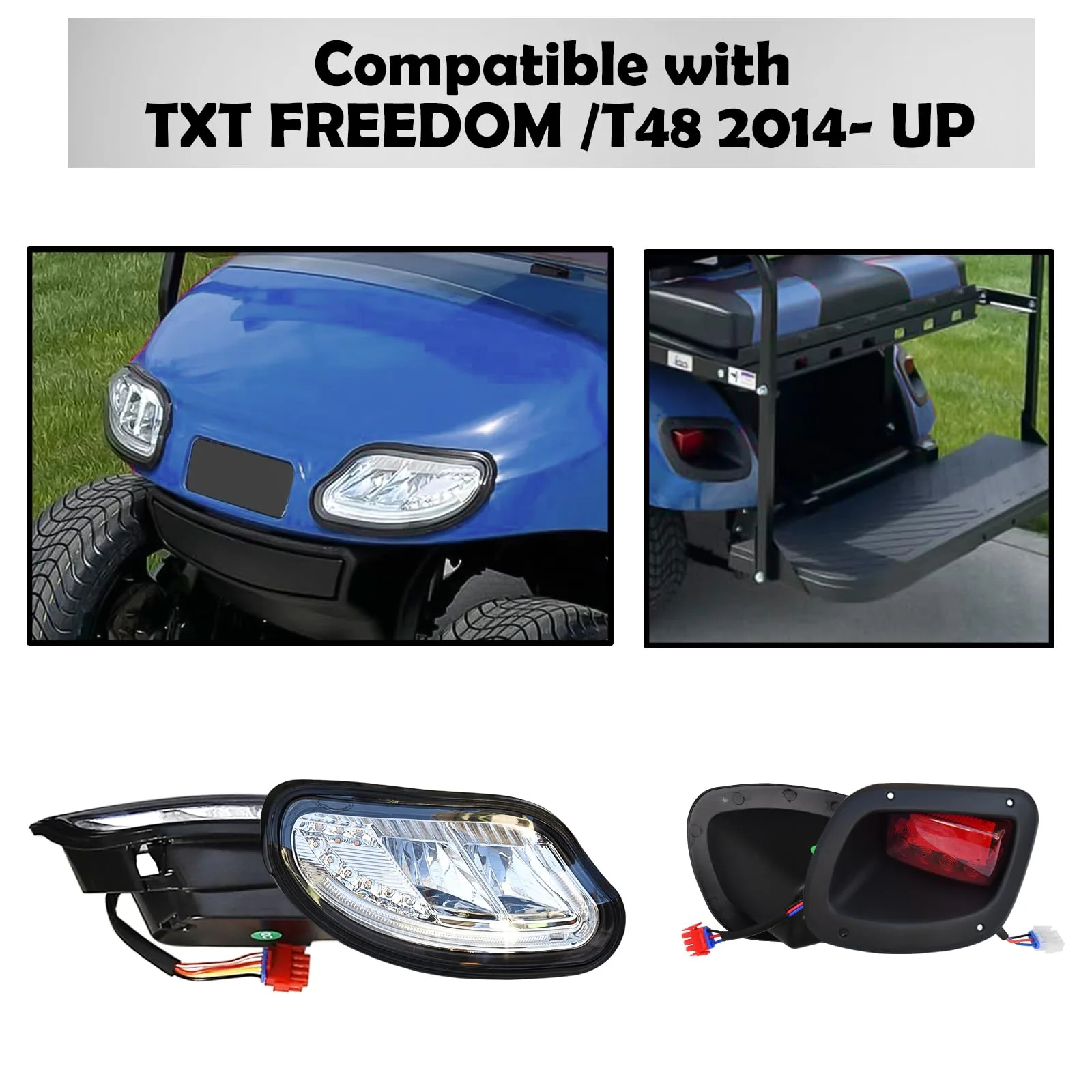 Shu-Ran LED Headlight Taillight Kit for E-Z-GO Freedom image 2