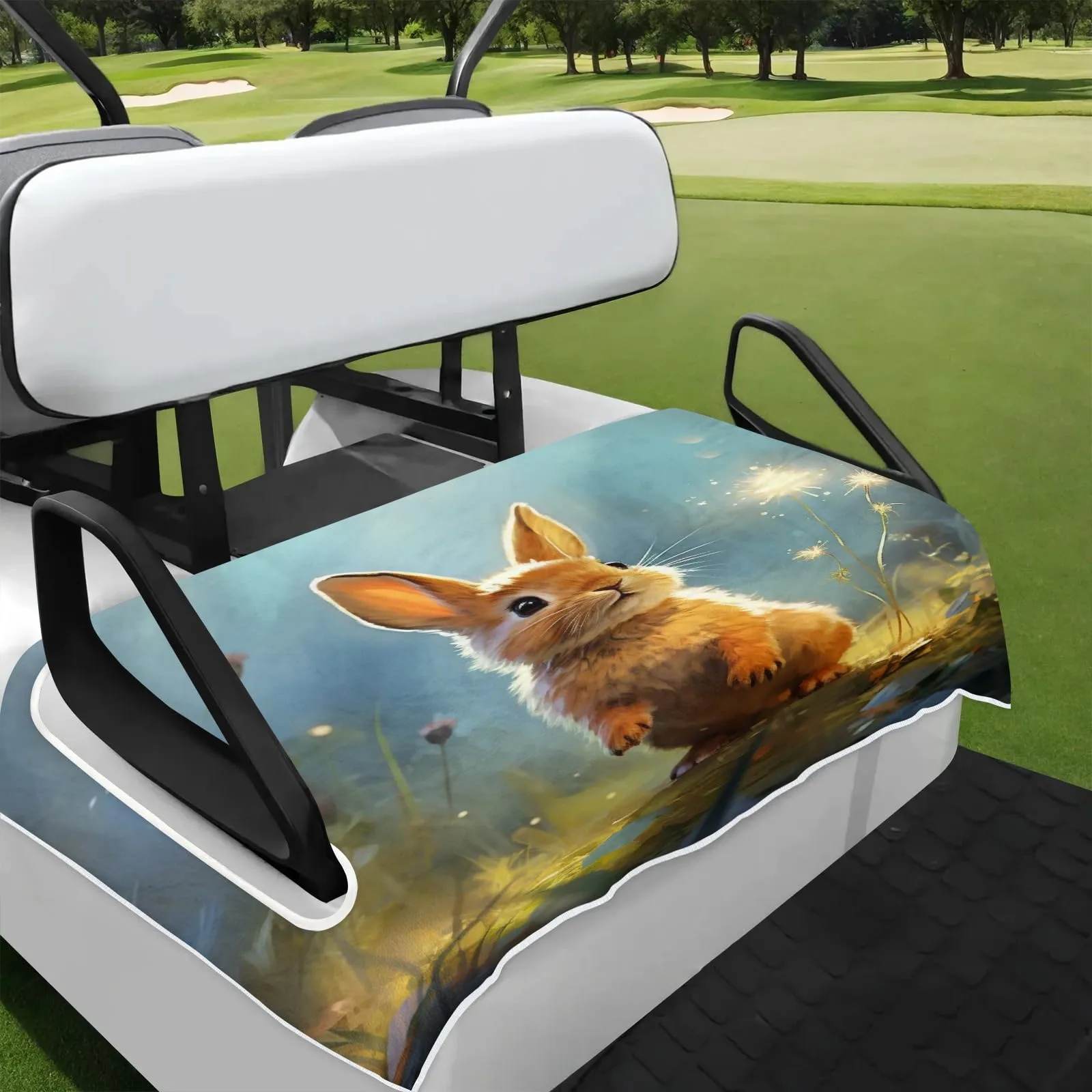 Tiveruda Golf Cart Seat Cover for Double Seats, 51 x 31 in