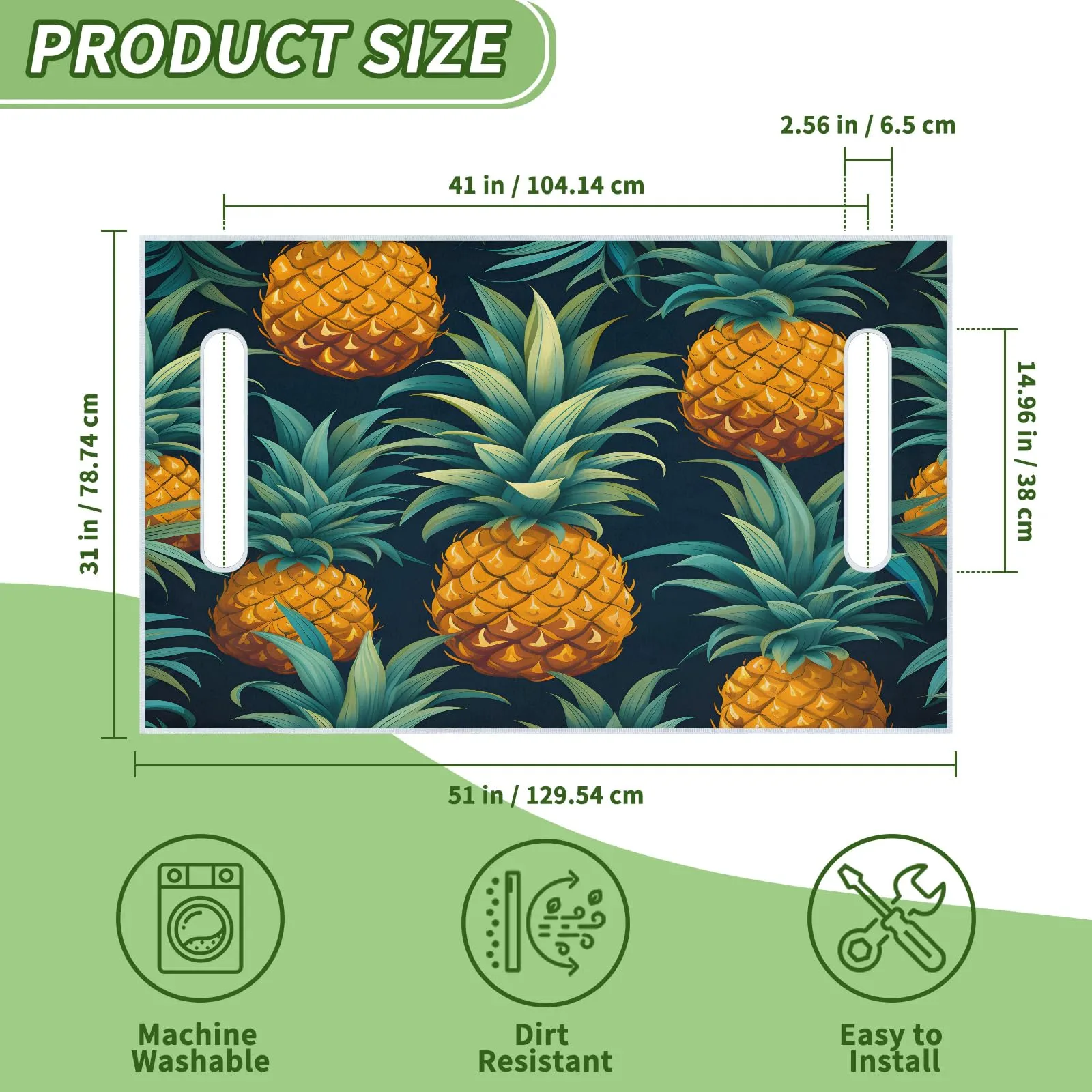 Tiveruda Golf Cart Seat Cover for Double Seats, 51 x 31 in image 2