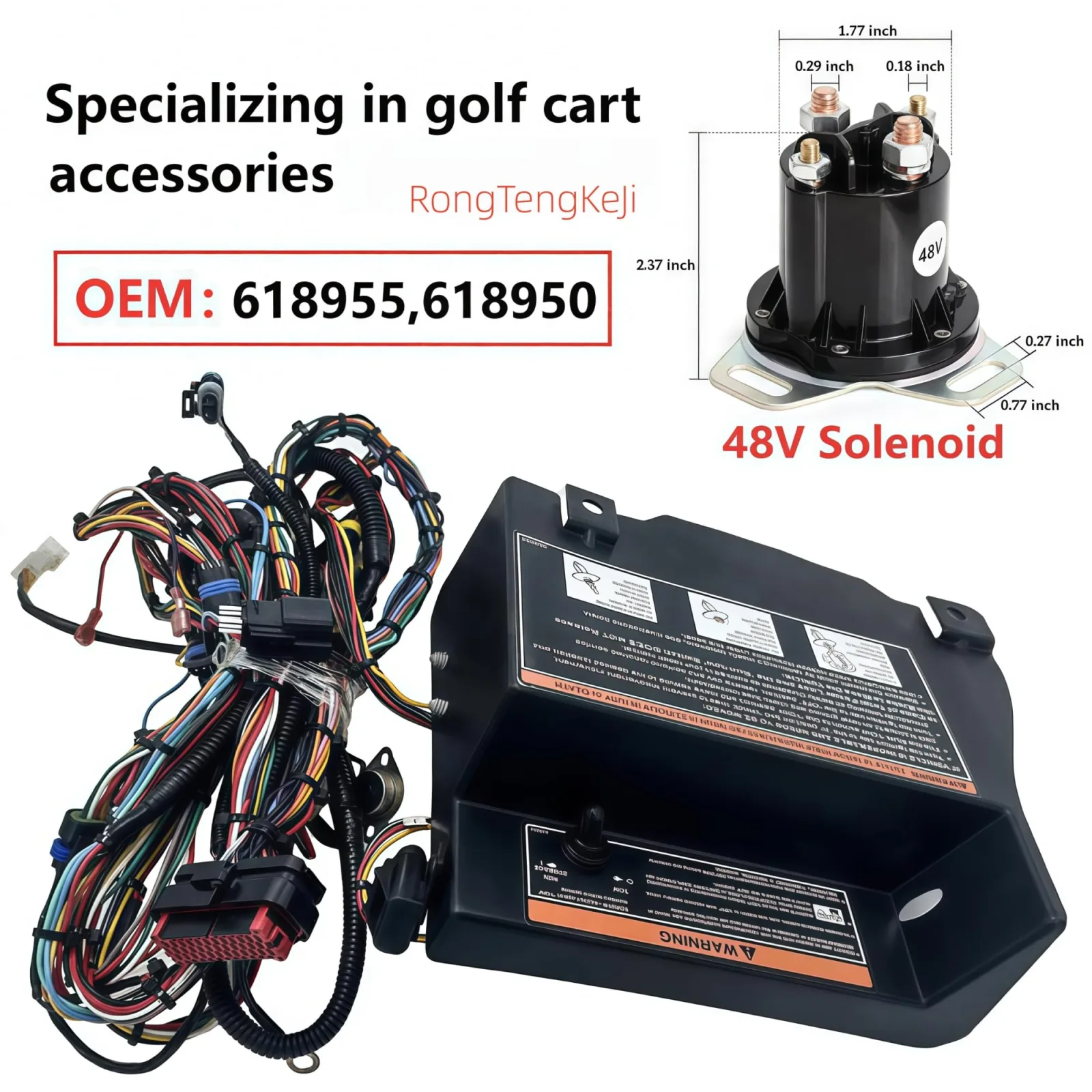 RongTengKeJi E-Z-GO RXV Speed Controller Harness 48V image 2