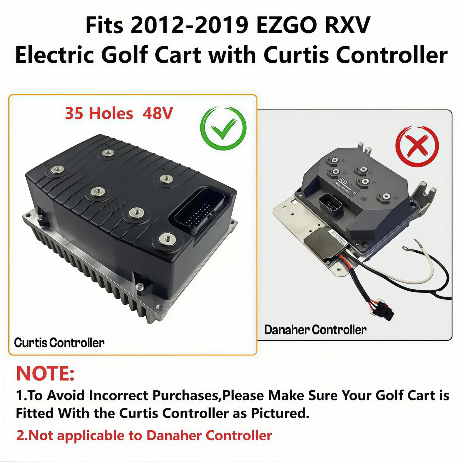 RongTengKeJi E-Z-GO RXV Speed Controller Harness 48V image 3