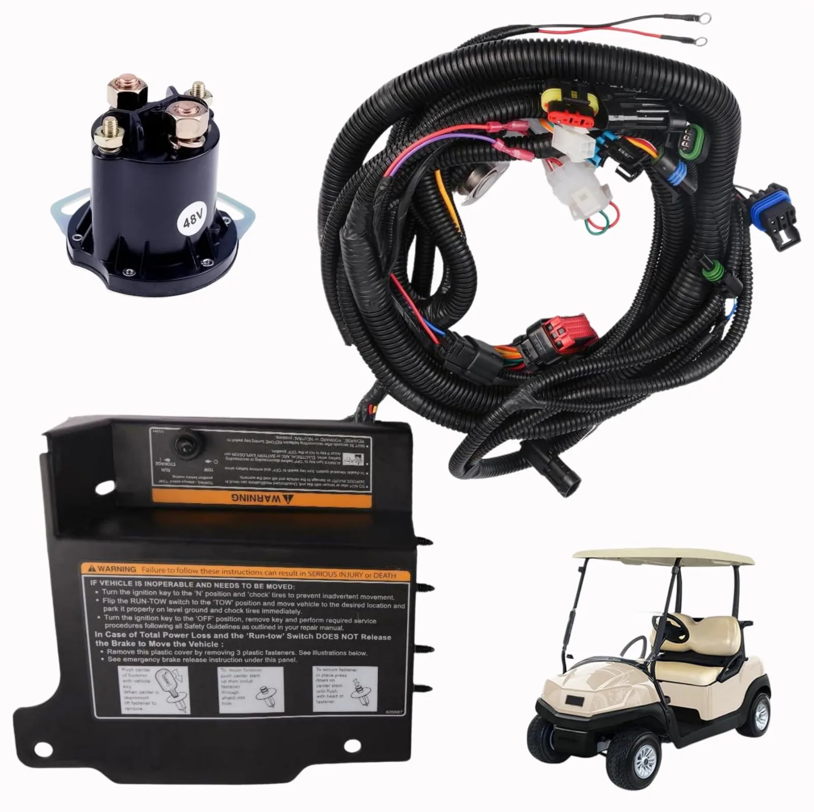 RongTengKeJi E-Z-GO RXV Speed Controller Harness 48V