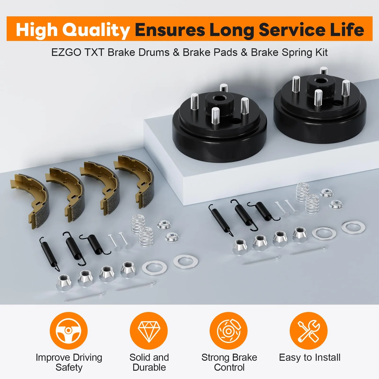 Rzcazzide E-Z-GO TXT Brake Drum Repair Kit image 2