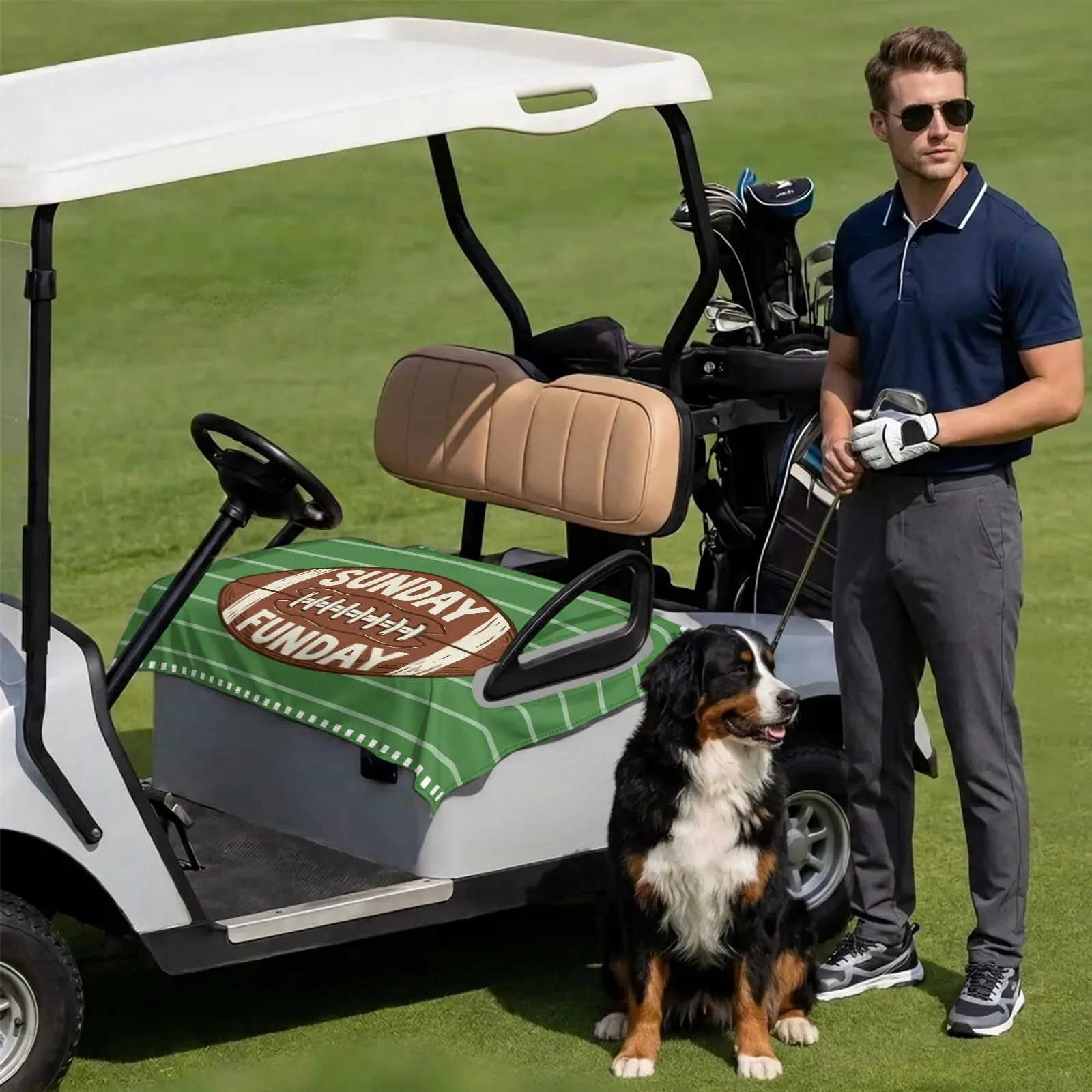 DecorLovee Golf Cart Seat Cover, 51 x 31-Inch Microfiber image 3