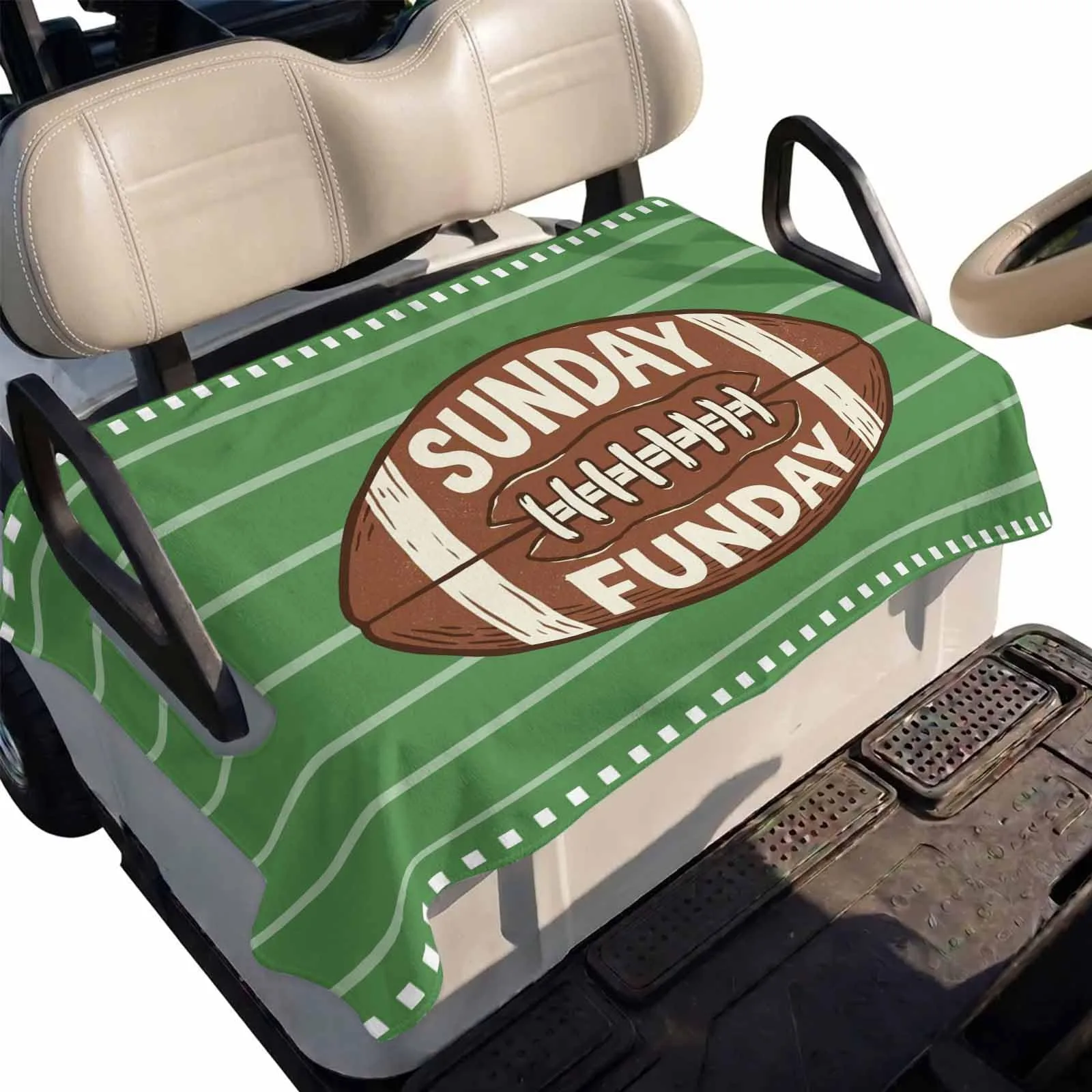 DecorLovee Golf Cart Seat Cover, 51 x 31-Inch Microfiber