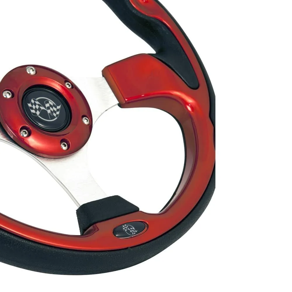 GTW 12.5-Inch Woodgrain Steering Wheel for Yamaha Golf Carts image 3