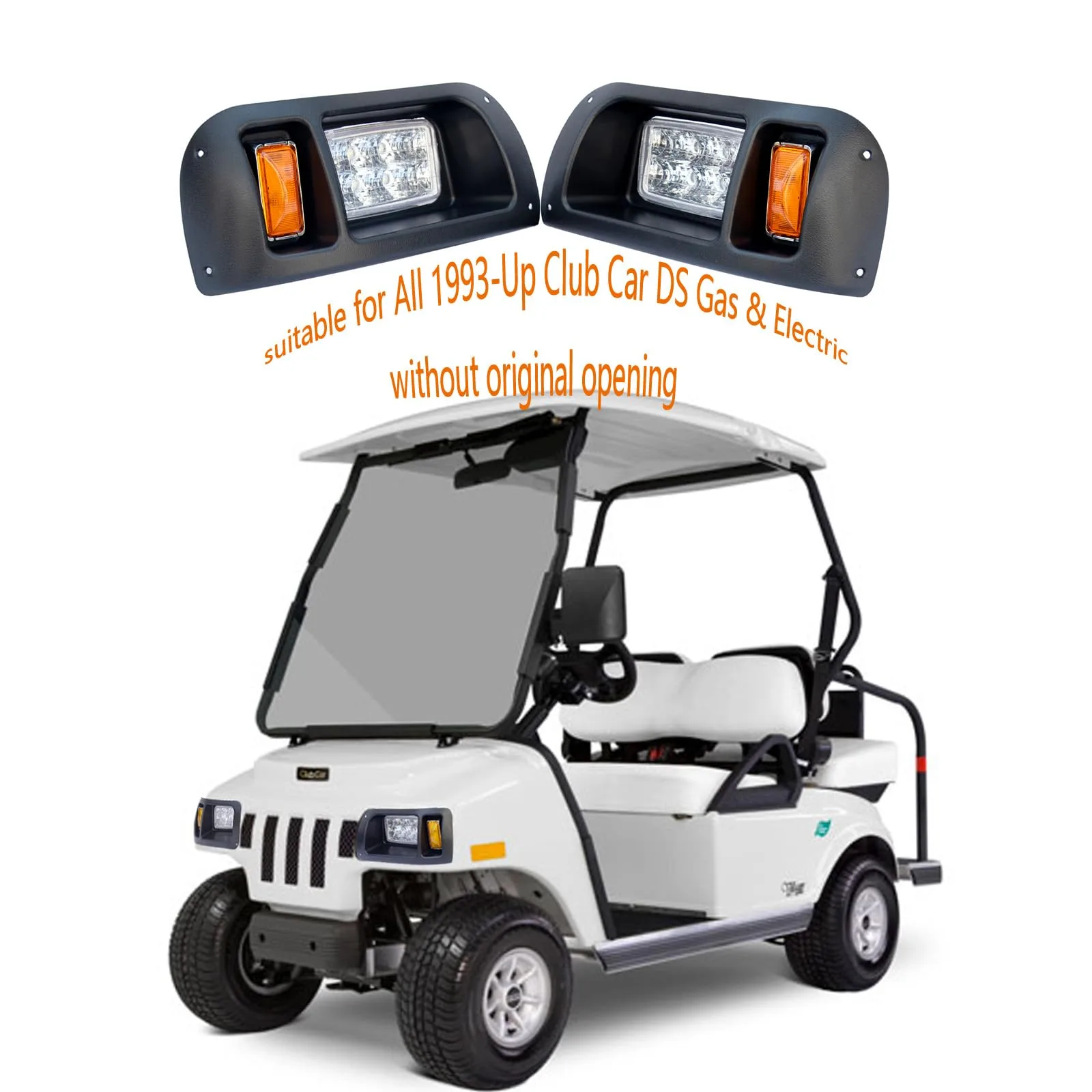 Shu-Ran LED Headlight Kit for Club Car DS (1993+), 12V image 3