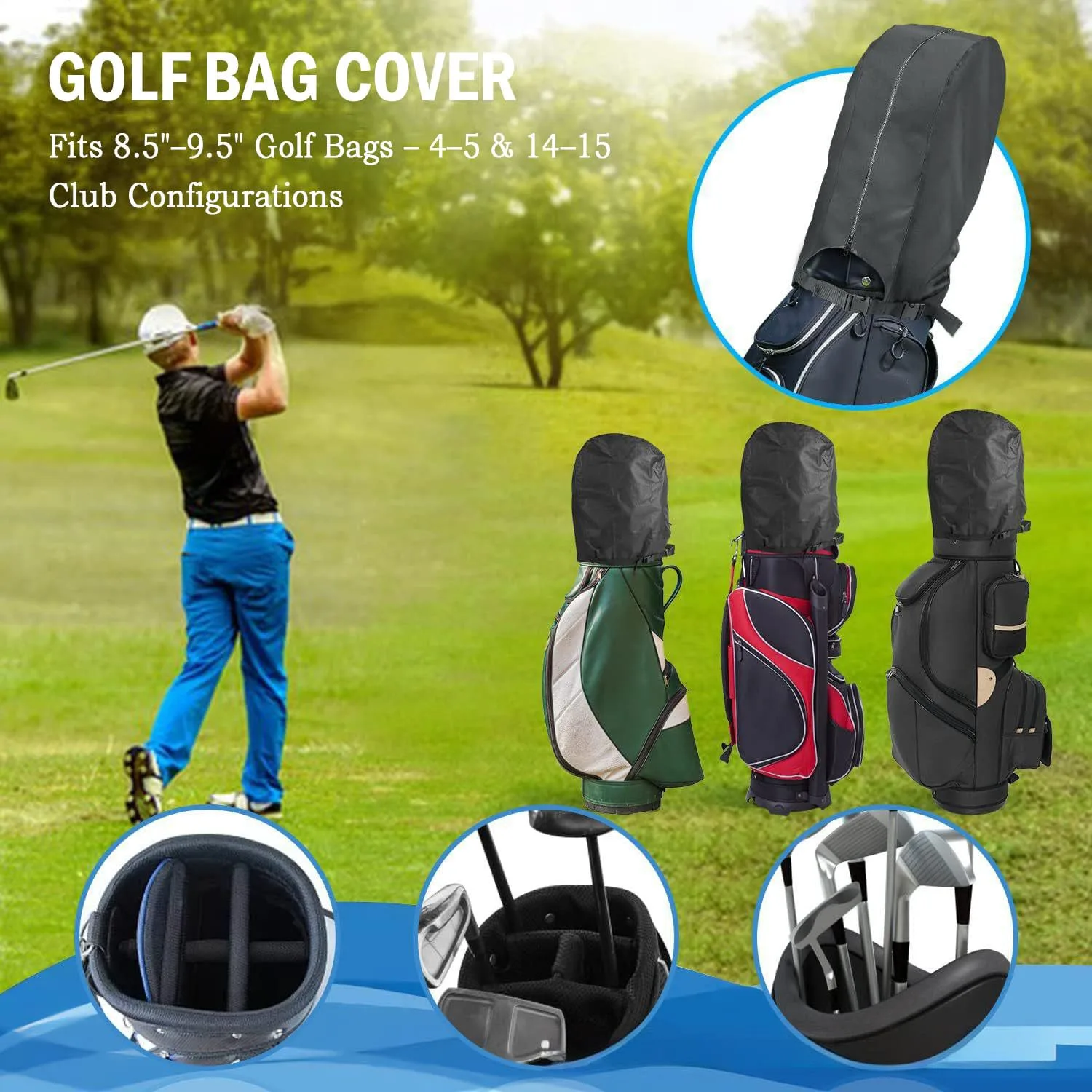 GHXYHTH Golf Bag Cover for Cart and Stand Bags image 2